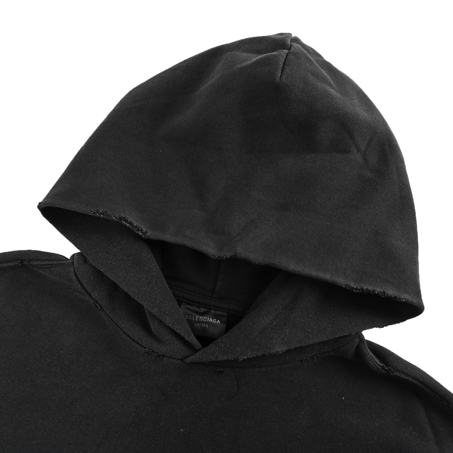 Balenciaga/巴黎世家 麦穗双B刺绣做旧连帽卫衣