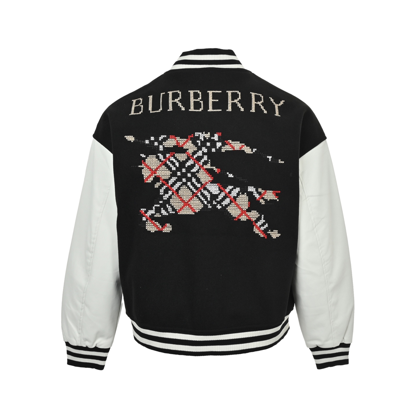 Burberry/巴宝莉 格子战马LOGO棒球服夹克外套
