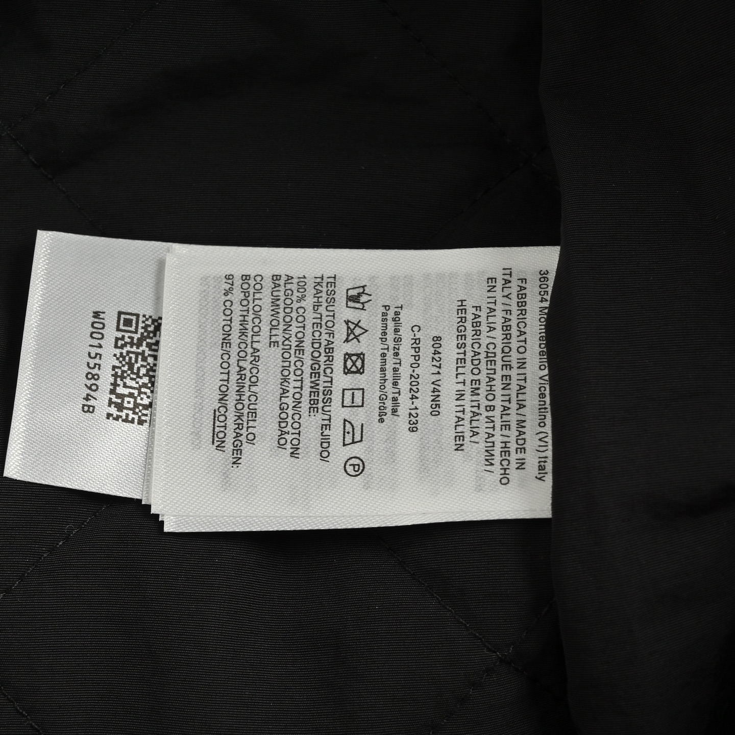 Bottega Veneta/BV 口袋编织标识绗缝棉服外套