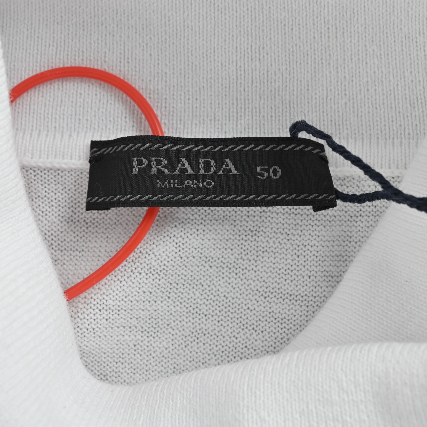 Prada 普拉达 领字提花高领毛衣 定织丝光精纺羊毛