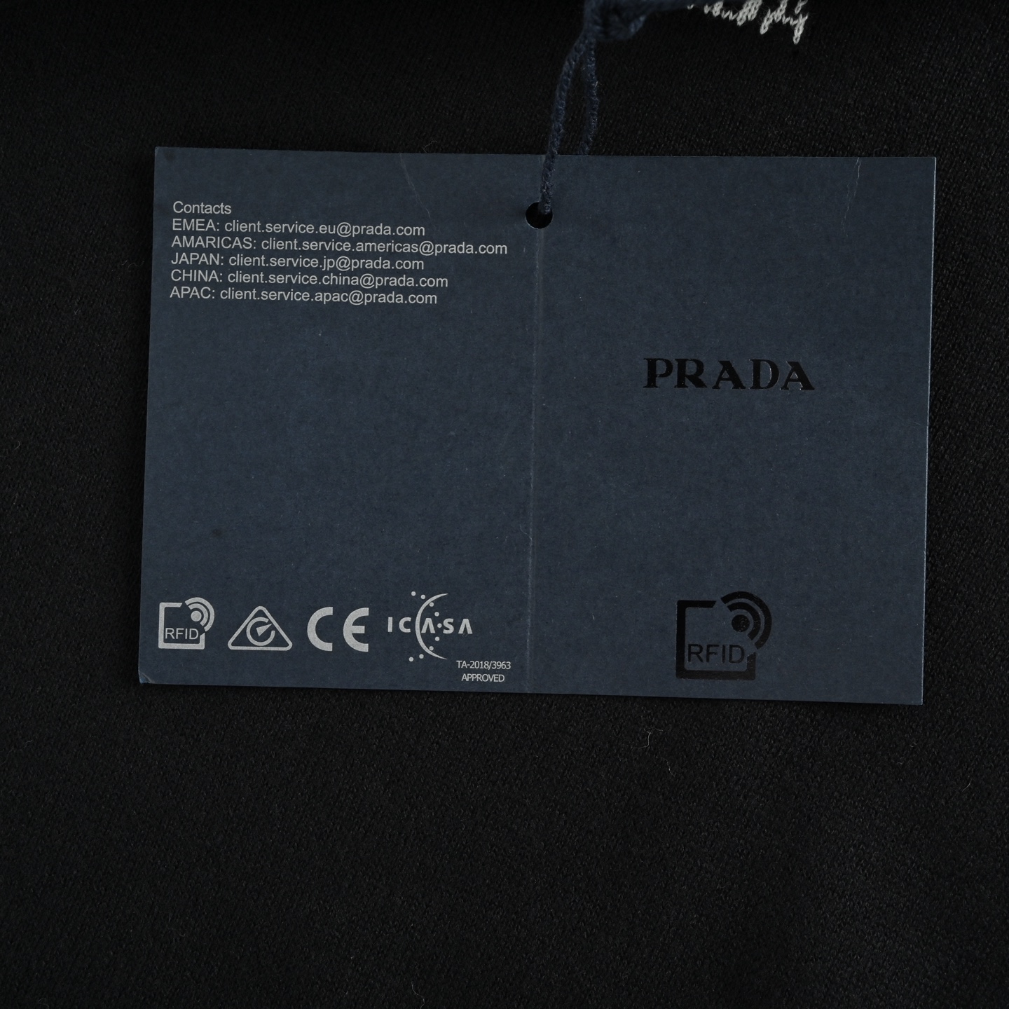Prada/普拉达 领字提花高领毛衣 定织丝光精纺羊毛