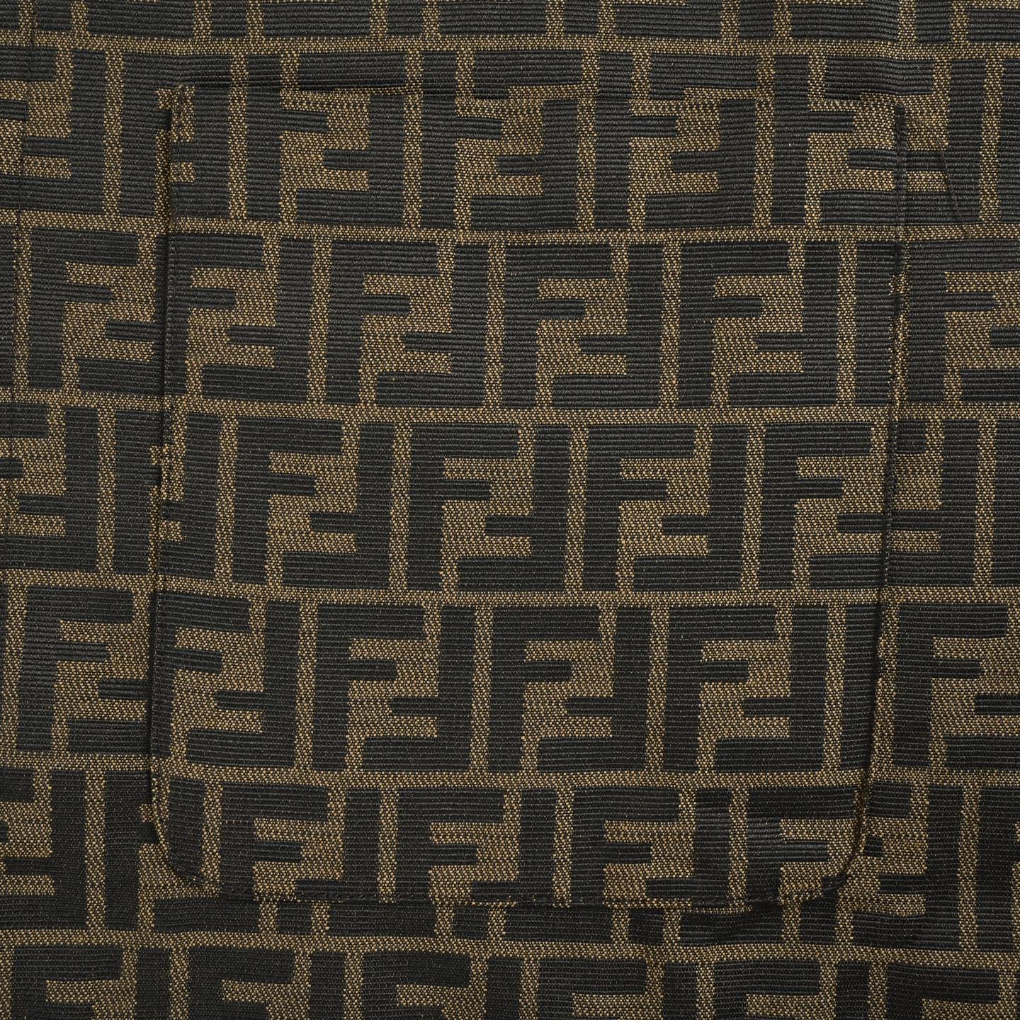 Fendi/芬迪 满印双F提花布衬衫外套