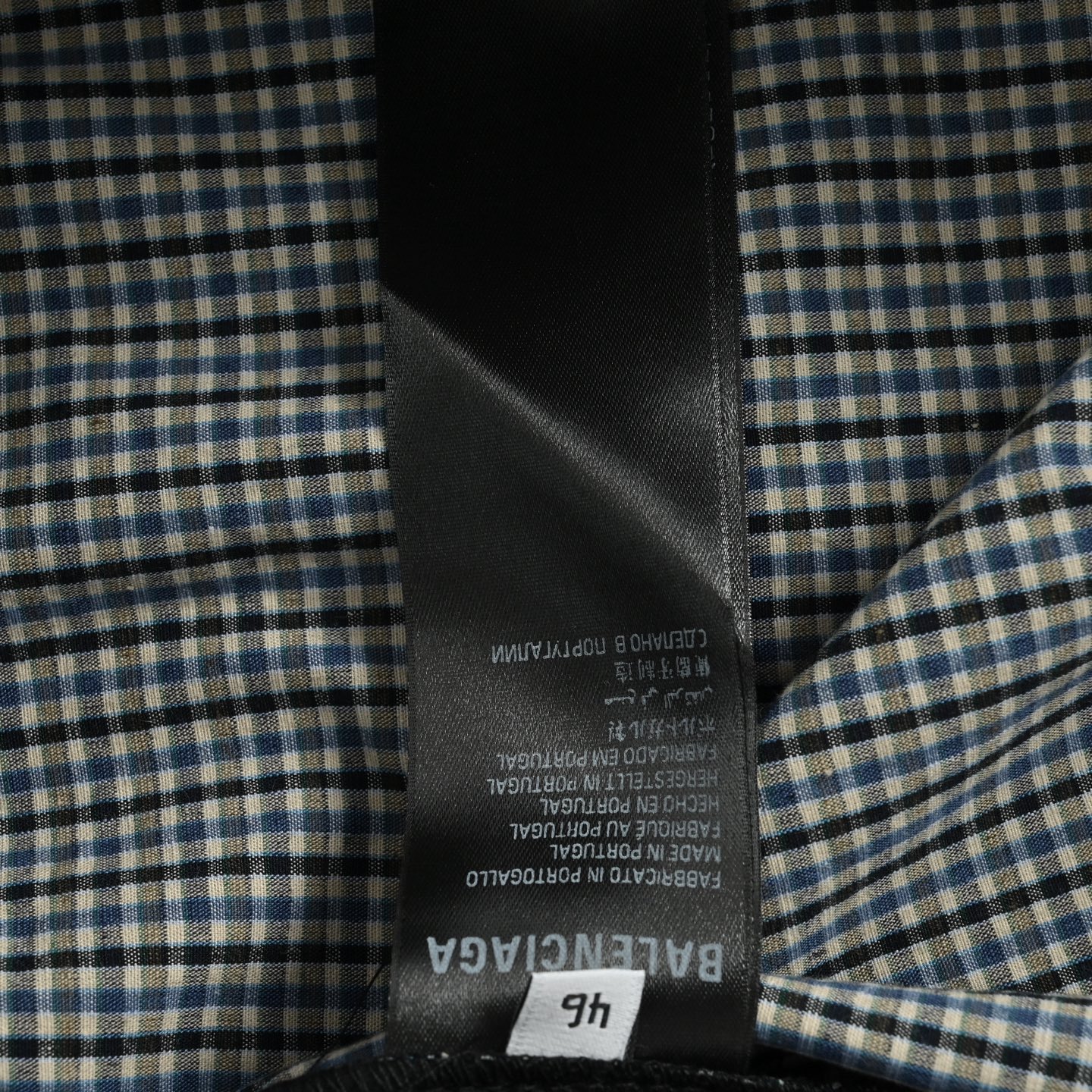 Balenciaga/巴黎世家 25Fw 秀场格子长裤