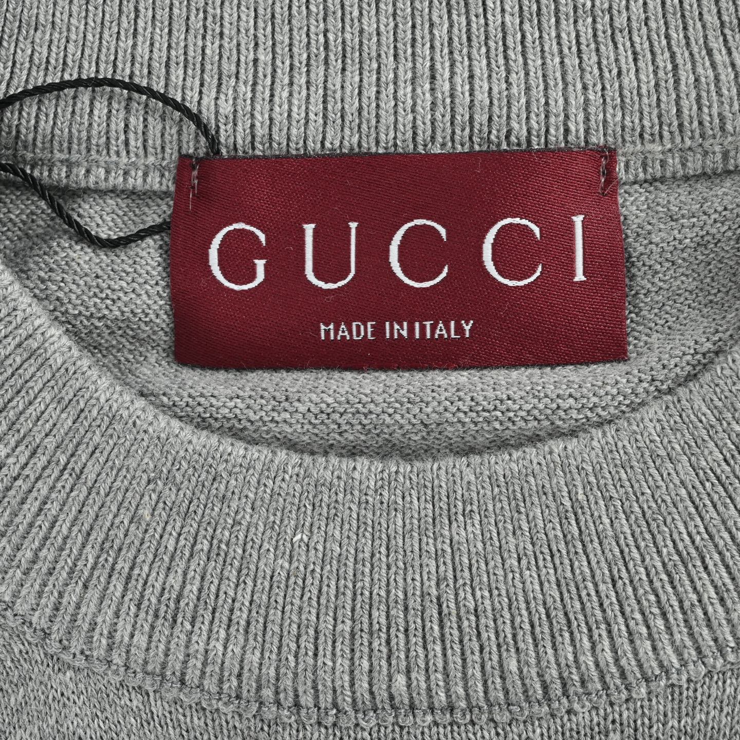 Gucci/古驰 25Fw 彩标双g嵌花针织圆领毛衣-莆田鞋,莆田鞋货源,高仿鞋,高仿鞋货源,安福档口,莆田高仿鞋,莆田鞋批发,高仿鞋批发,莆田高仿运动鞋,高仿运动鞋,莆田运动鞋 Gucci/古驰 25Fw 彩标双g嵌花针织圆领毛衣