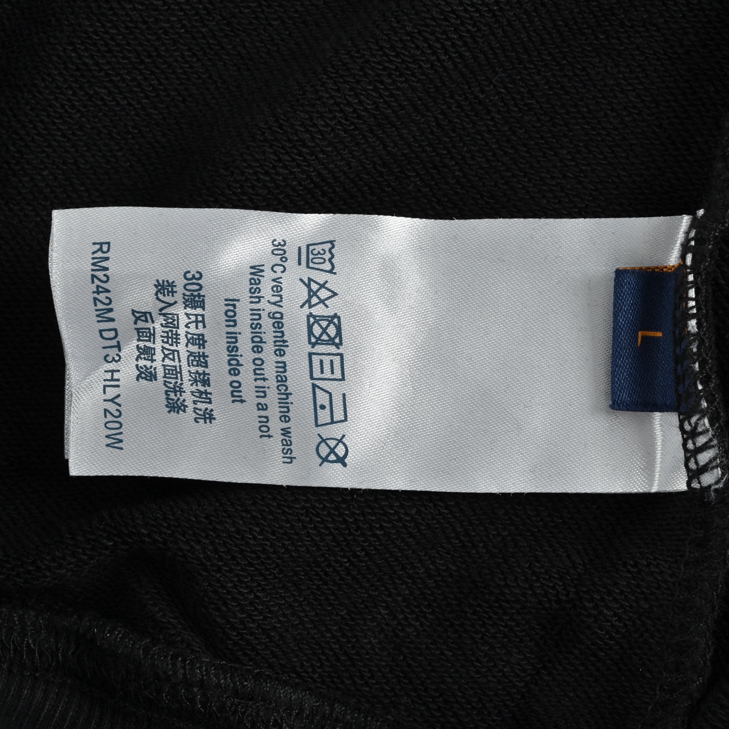 Louis Vuitton/路易威登 云朵logo裁剪贴布刺绣水洗连帽卫衣 美式酸洗做旧激光烧花贴布绣 水洗黑 水洗白