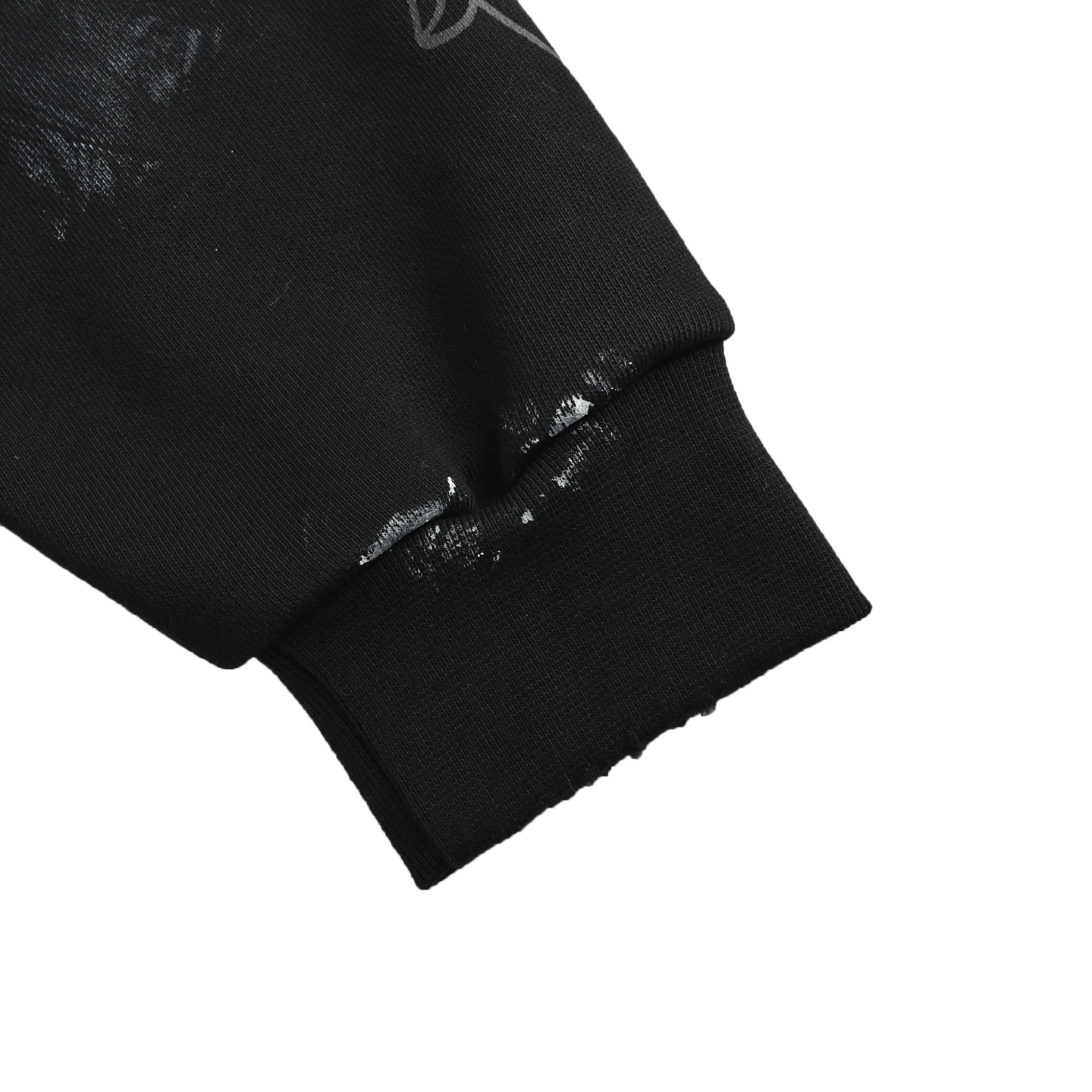 Chrome Hearts/克罗心 25Fw 重工做旧新款涂鸦拉链外套 黑色