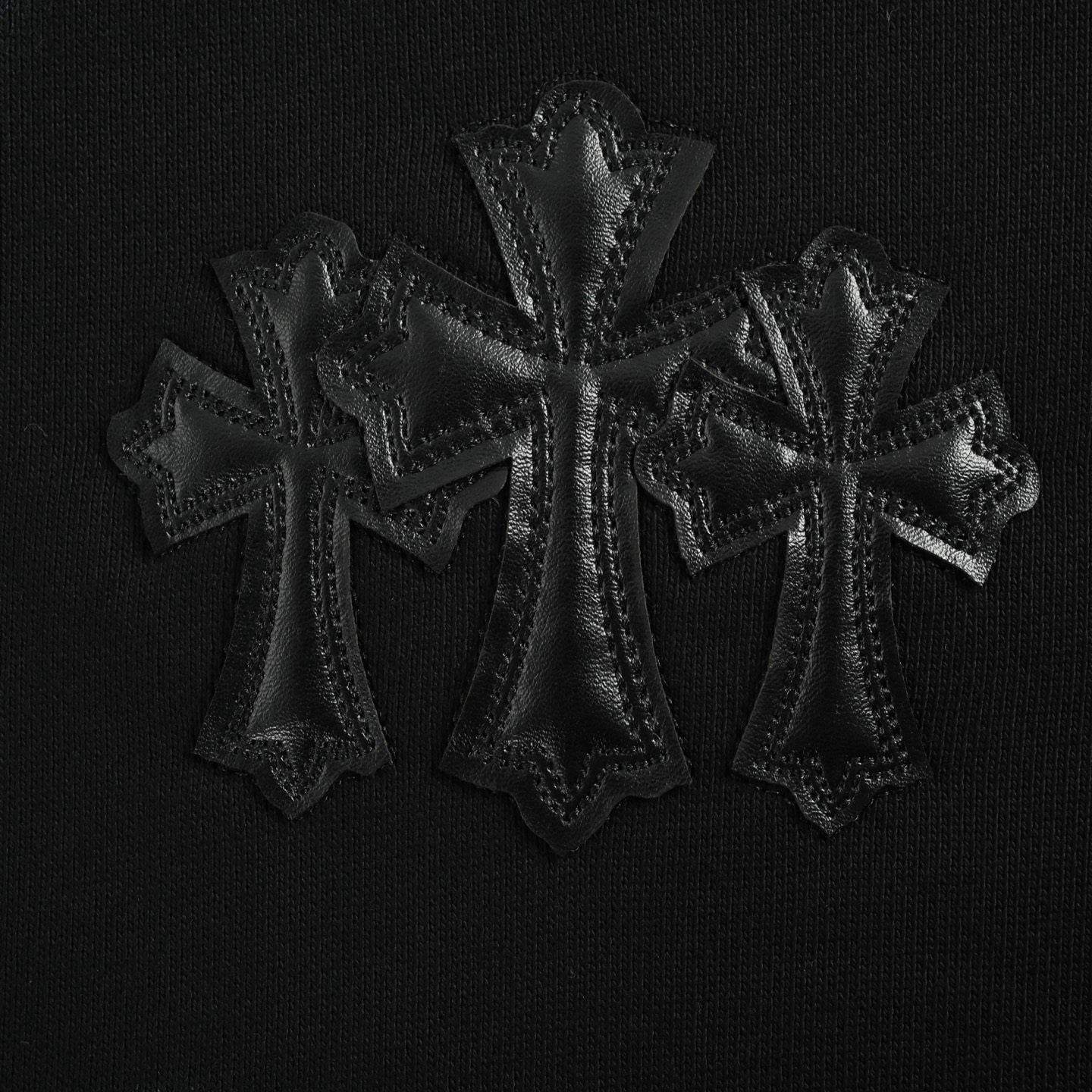 Chrome Hearts/克罗心 25Fw 重工做旧新款涂鸦拉链外套 黑色