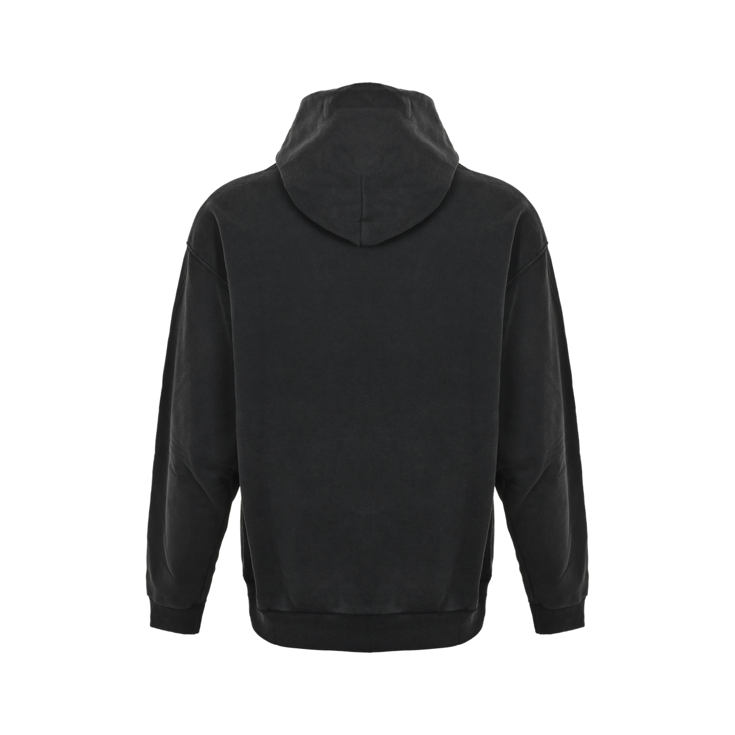Balenciaga/巴黎世家 24Fw 贴布字母刺绣水洗连帽卫衣 水洗黑