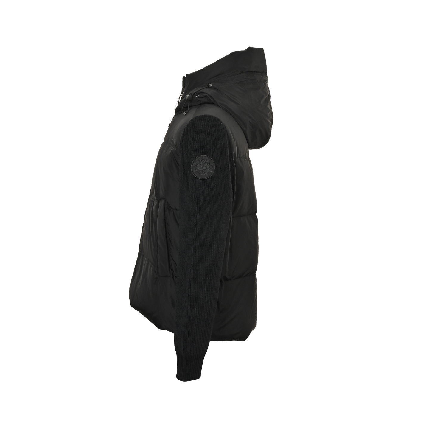 Canada Goose/加拿大鹅 25Fw 袖标针织拼接连帽羽绒服