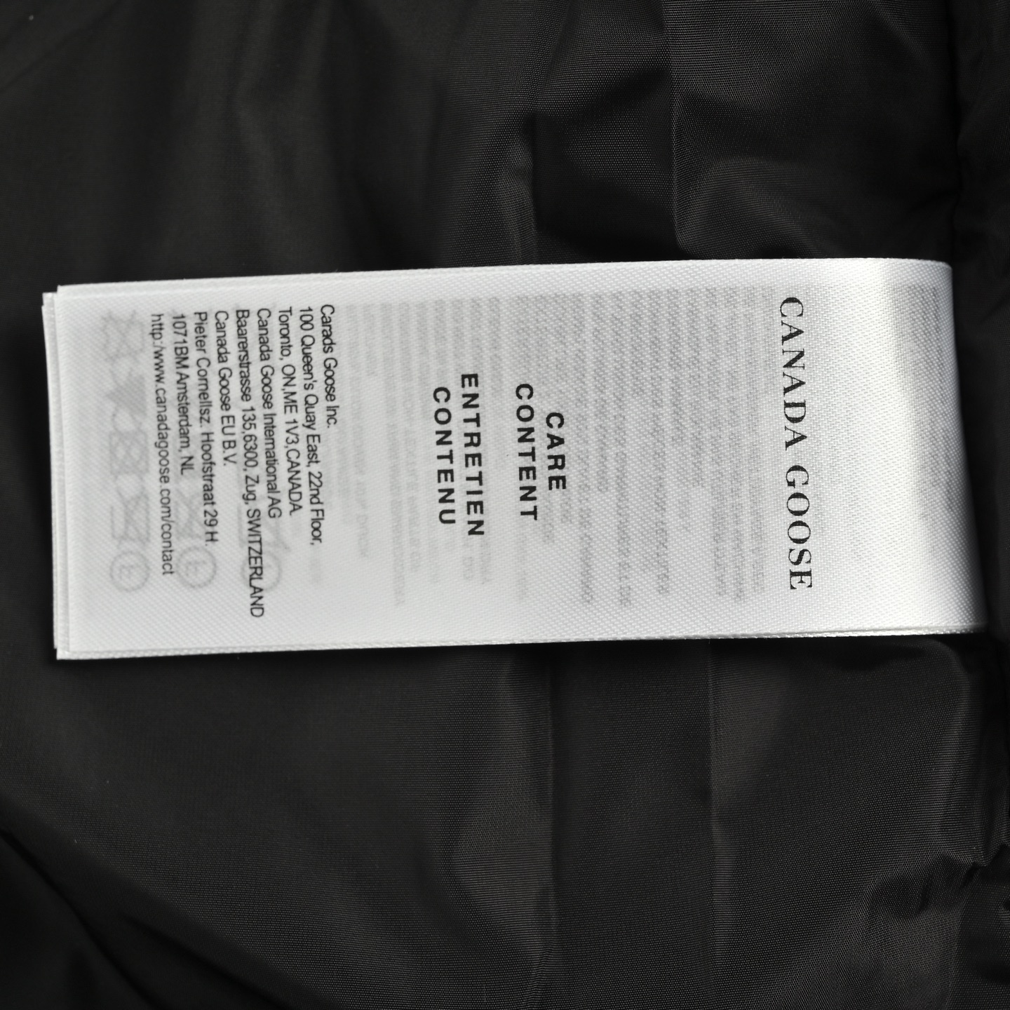 Canada Goose/加拿大鹅 25Fw 袖标针织拼接连帽羽绒服