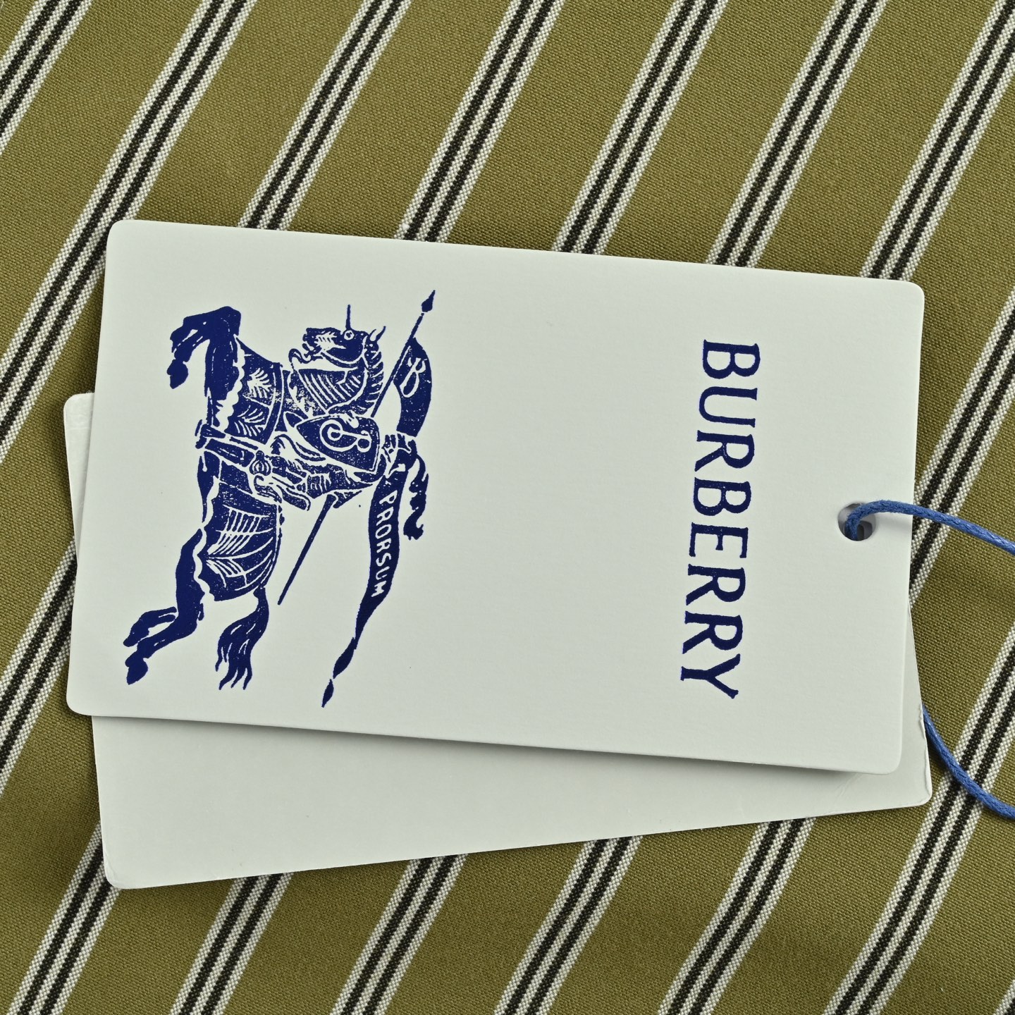 Burberry/巴宝莉 25Fw 口袋战马刺绣竖条纹衬衫