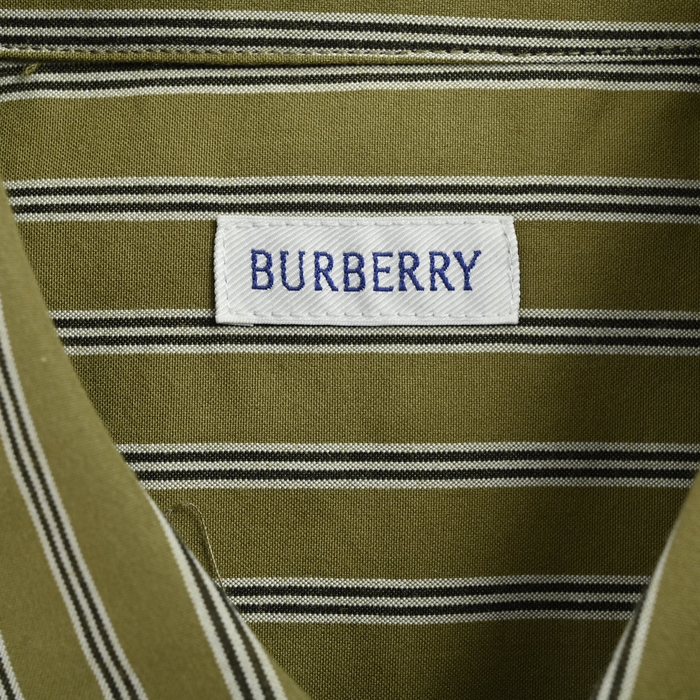 Burberry/巴宝莉 25Fw 口袋战马刺绣竖条纹衬衫