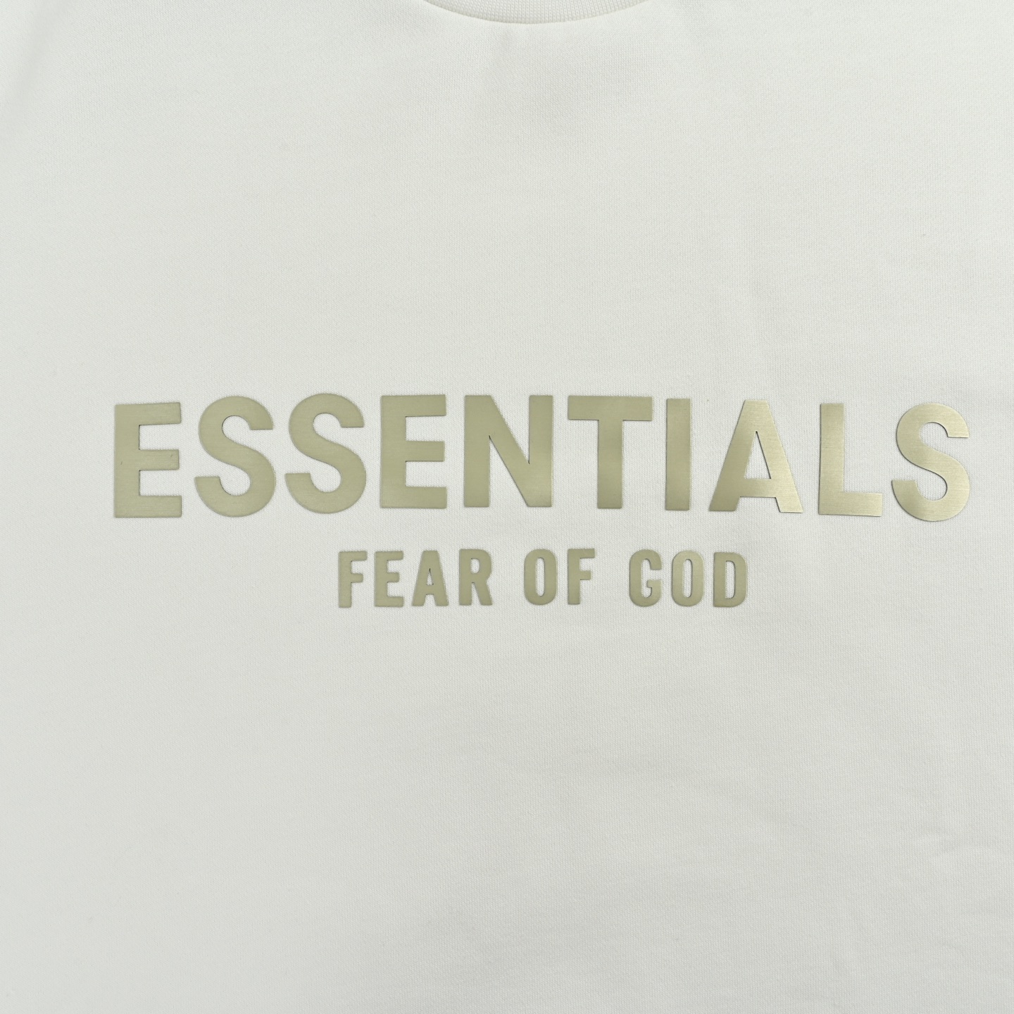 Fear of god Fog Essentials 字母拉丝压花加绒圆领卫衣