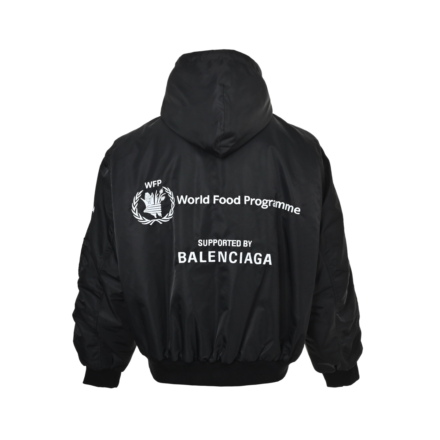 Balenciaga/巴黎世家 23Fw 粮食署联名刺绣飞行棉服外套