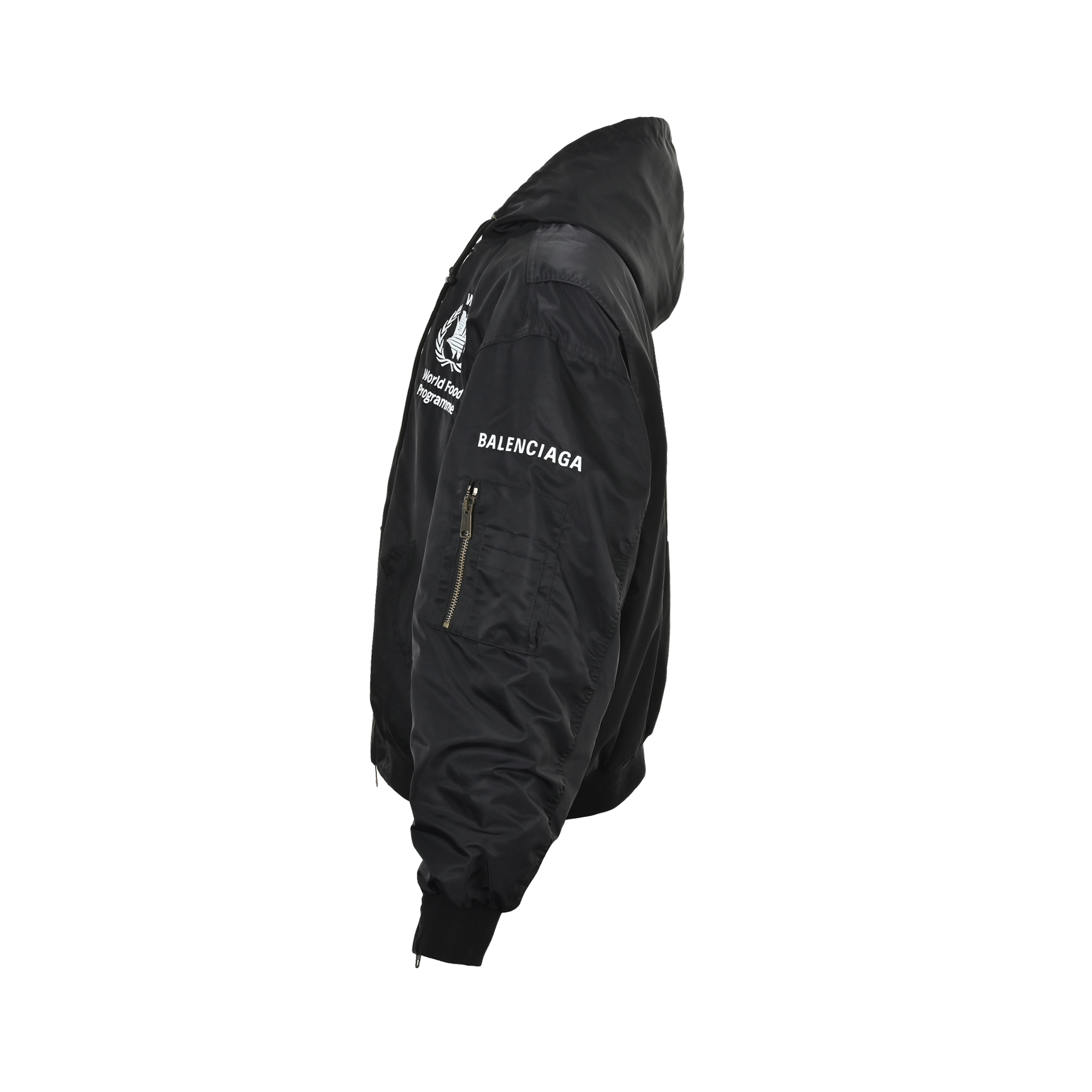 Balenciaga/巴黎世家 23Fw 粮食署联名刺绣飞行棉服外套