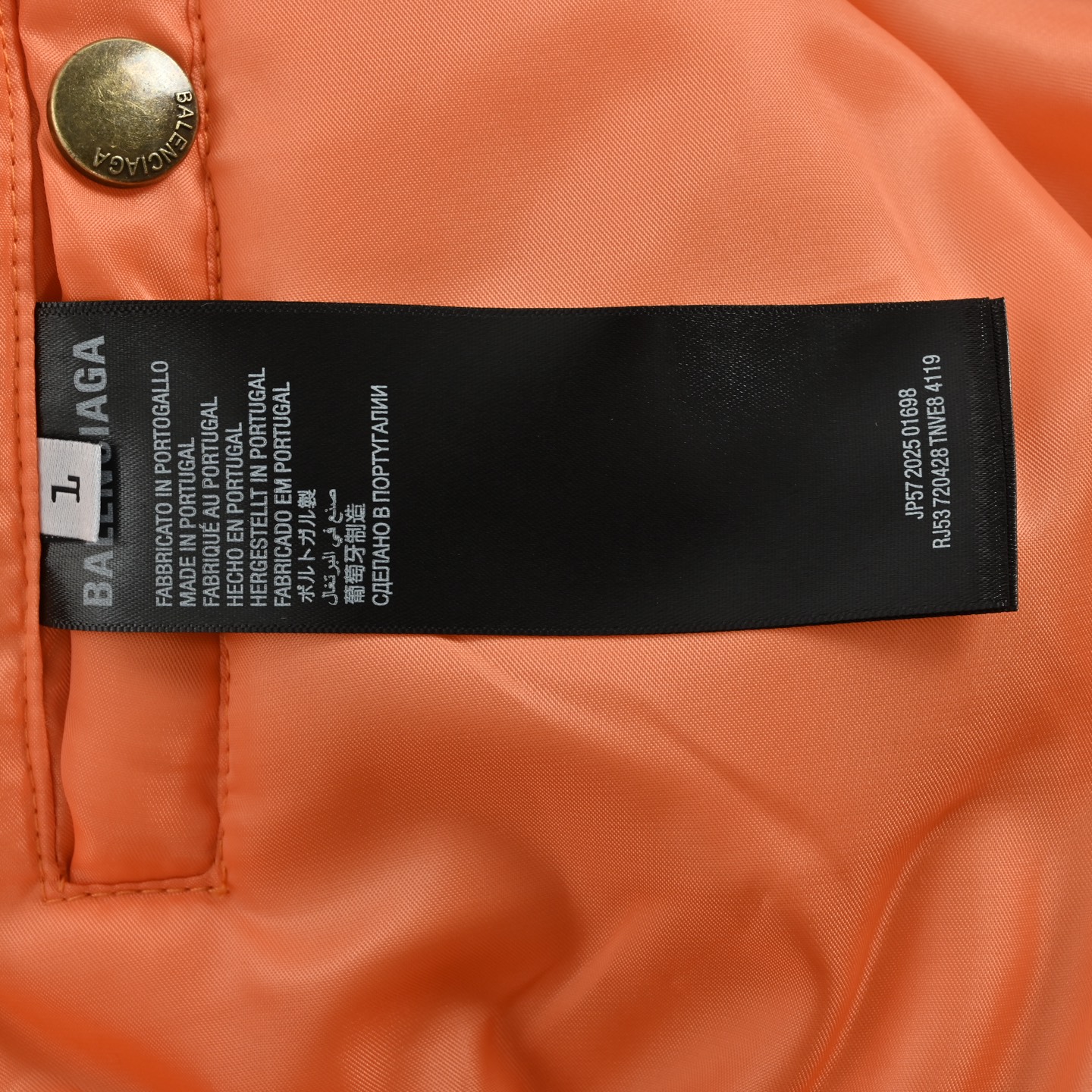 Balenciaga/巴黎世家 美纹纸胶带飞行棉服夹克外套