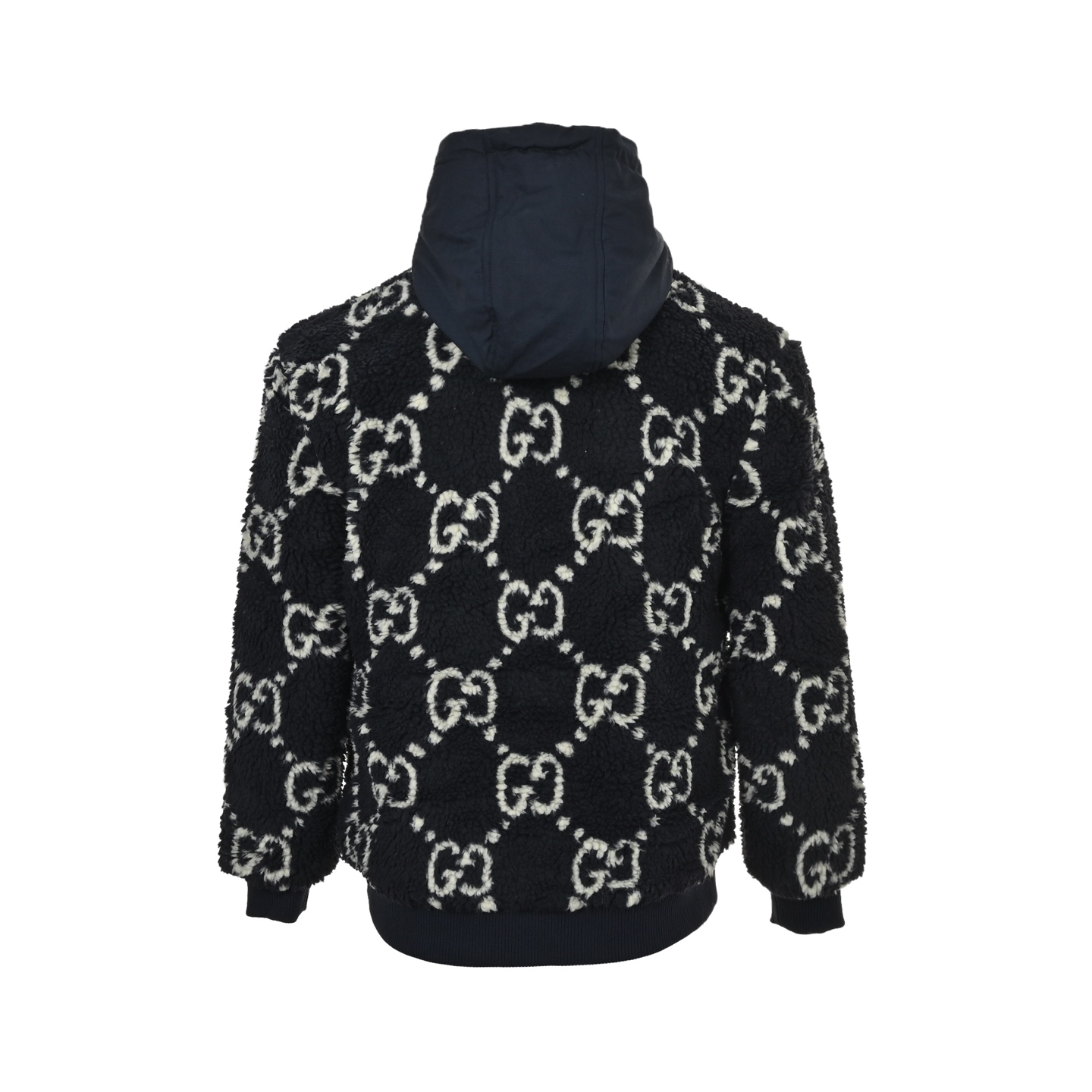 Gucci/古驰 GG满印羊羔绒连帽外套