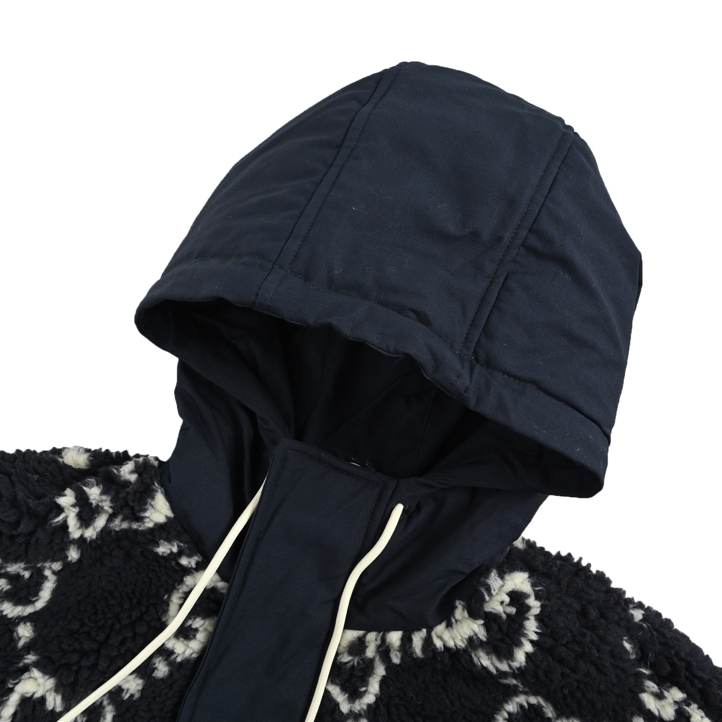 Gucci/古驰 GG满印羊羔绒连帽外套