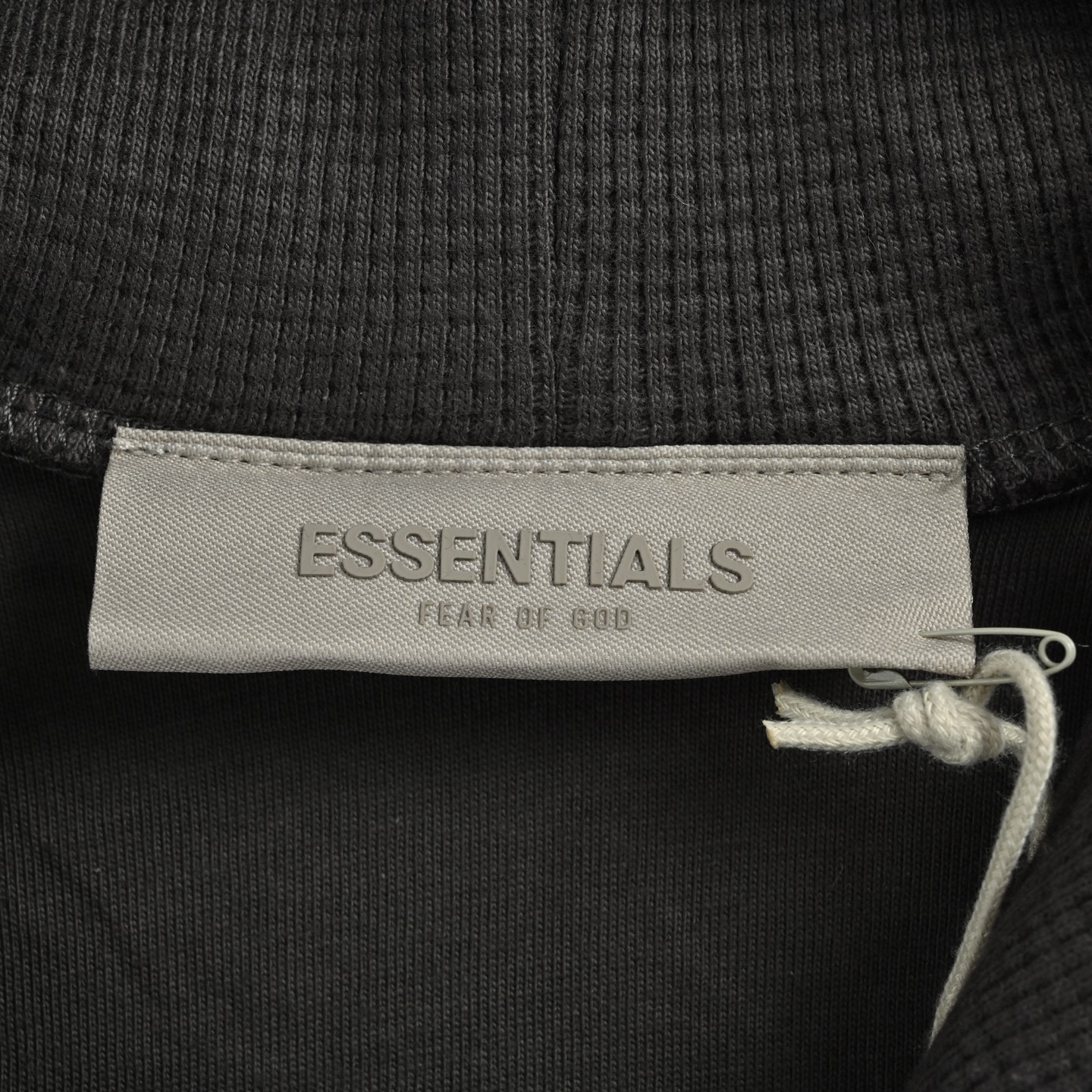 Fear Of God 25Fw 复线胸前硅胶字母华夫格连帽卫衣