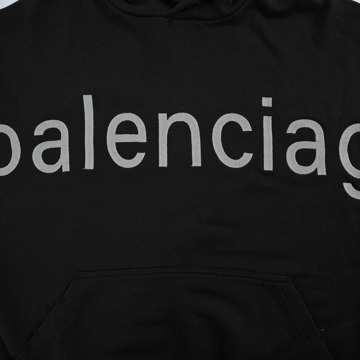 Balenciaga/巴黎世家 网址刺绣水洗连帽卫衣