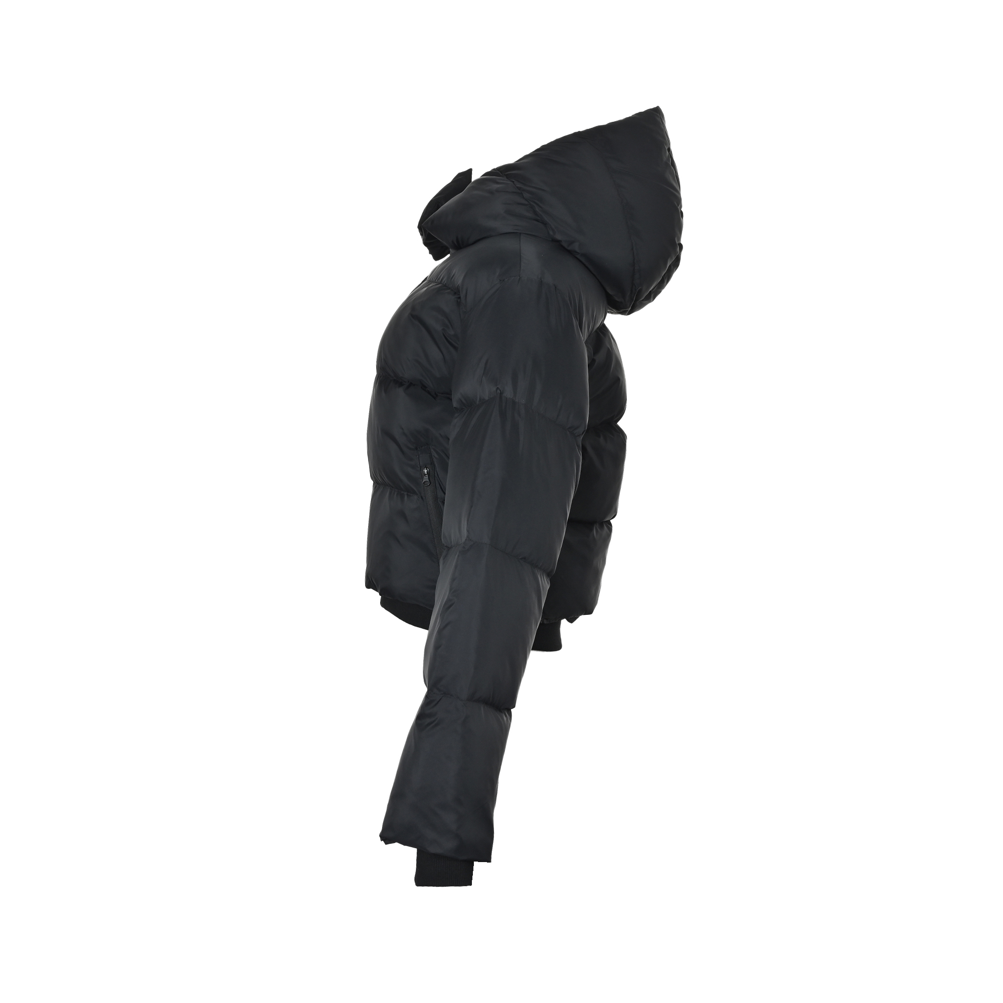 ALO 短款螺纹连帽羽绒服 填充80绒国标羽绒服并非市面上的棉服 alo yoga Foxy Puffer 宽松连帽舒适女款