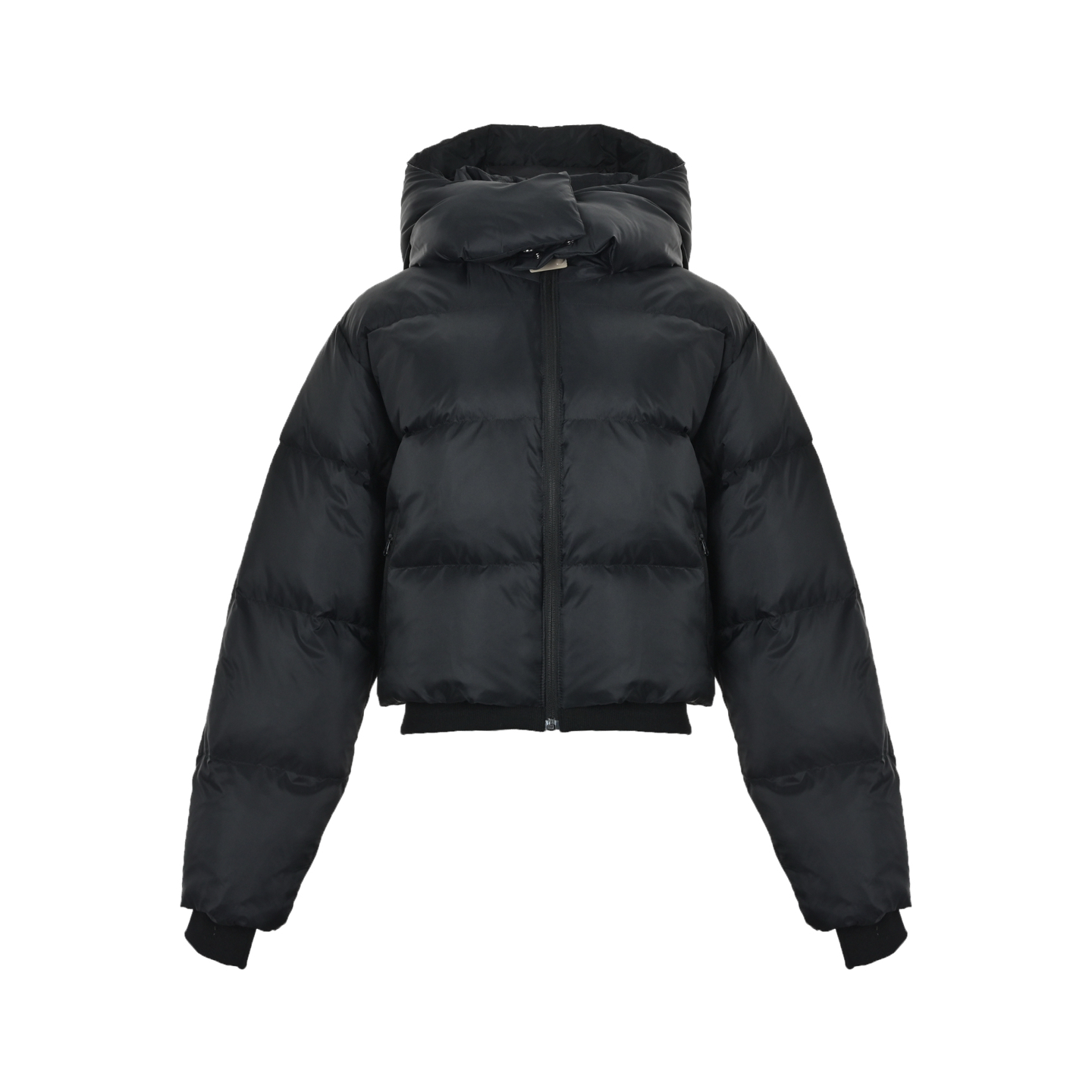 ALO 短款螺纹连帽羽绒服 填充80绒国标羽绒服并非市面上的棉服 alo yoga Foxy Puffer 宽松连帽舒适女款