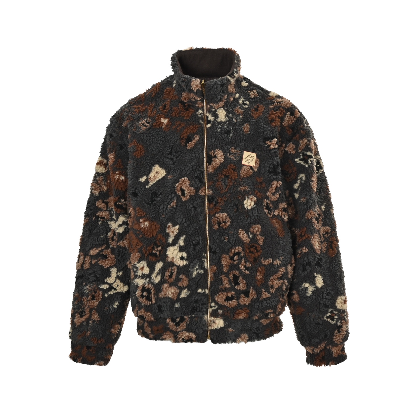 Louis Vuitton & Nigo 花型双面穿抓绒羊羔绒外套