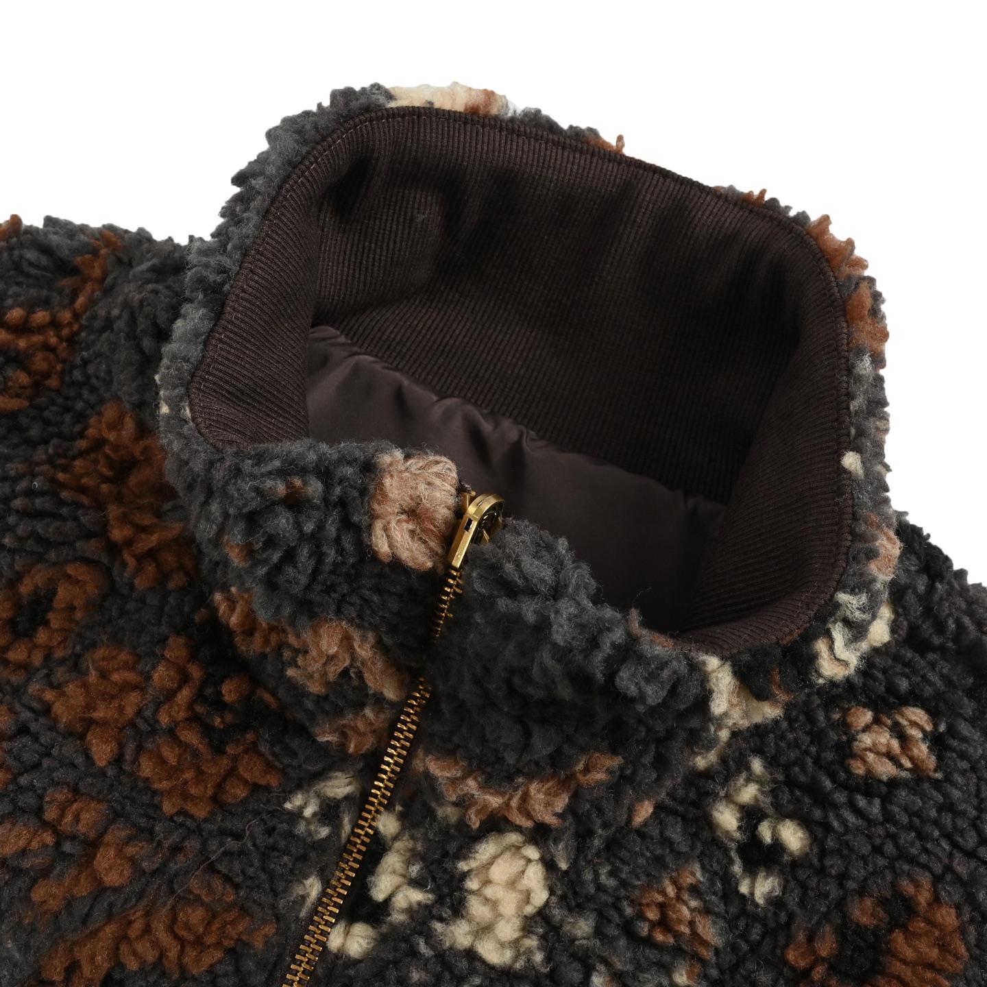 Louis Vuitton & Nigo 花型双面穿抓绒羊羔绒外套