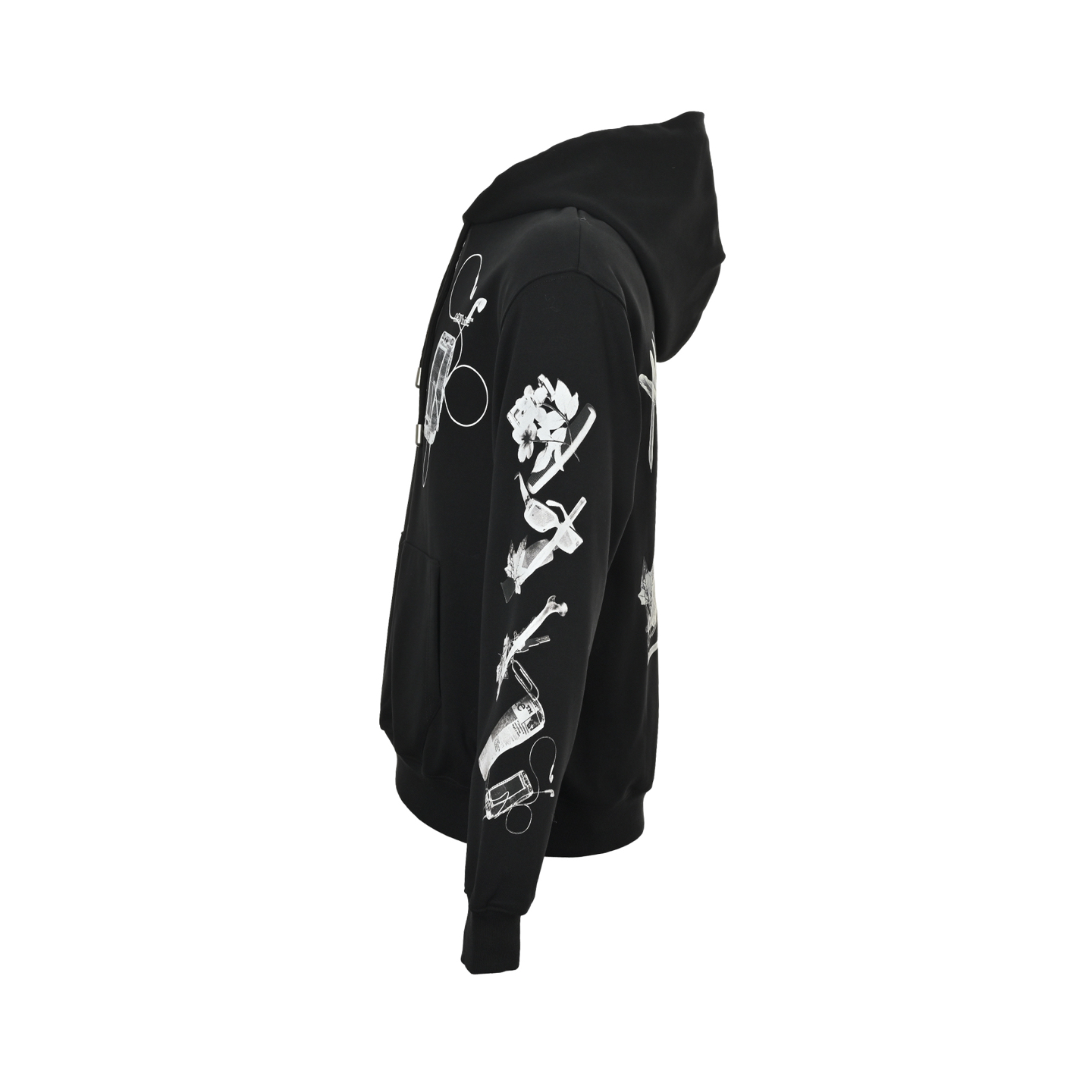 OFF WHITE CO VIRGIL 24Fw 数码耳机箭头印花连帽卫衣