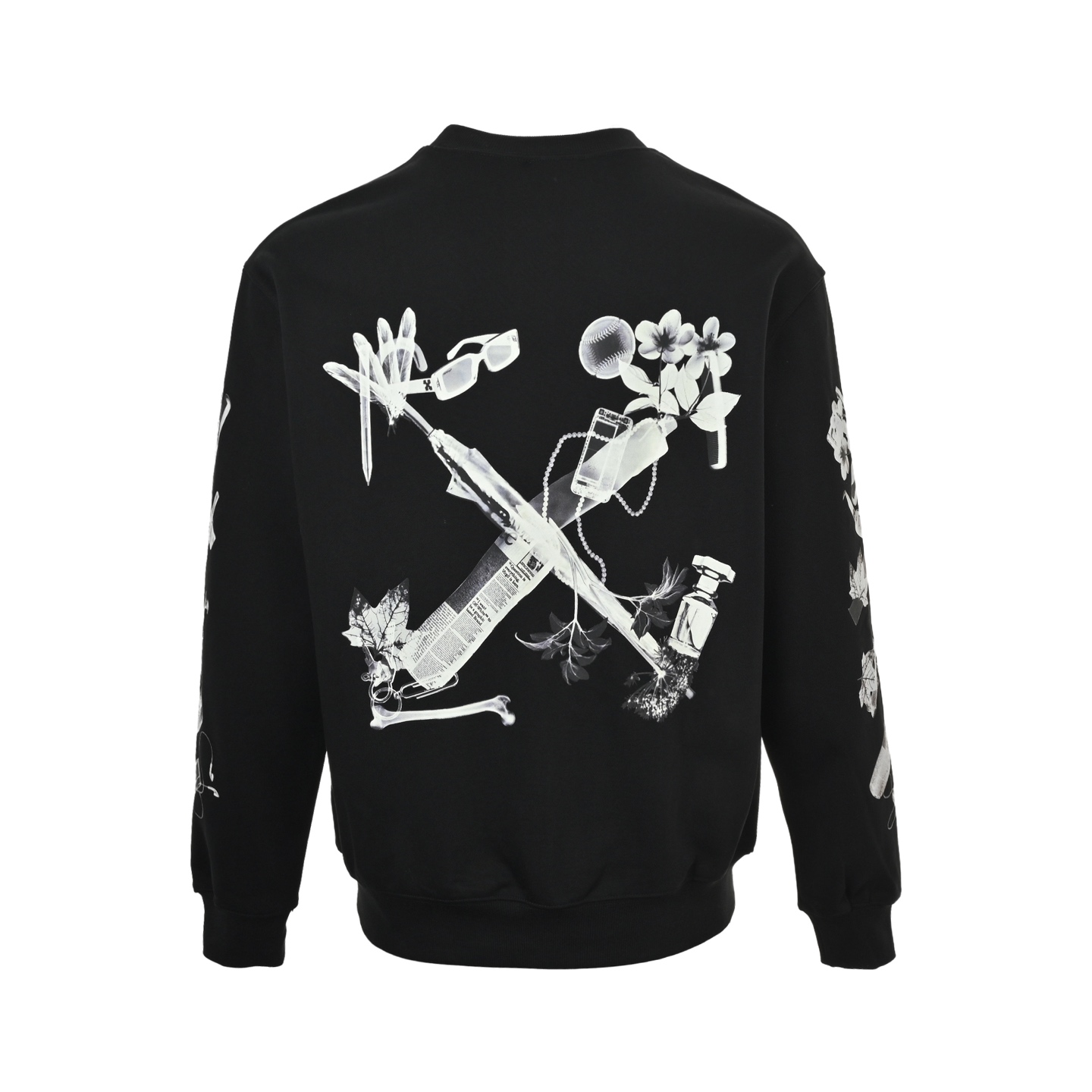 OFF WHITE CO VIRGIL 24Fw 数码耳机箭头印花圆领卫衣-莆田鞋,莆田鞋货源,高仿鞋,高仿鞋货源,安福档口,莆田高仿鞋,莆田鞋批发,高仿鞋批发,莆田高仿运动鞋,高仿运动鞋,莆田运动鞋 OFF WHITE CO VIRGIL 24Fw 数码耳机箭头印花圆领卫衣