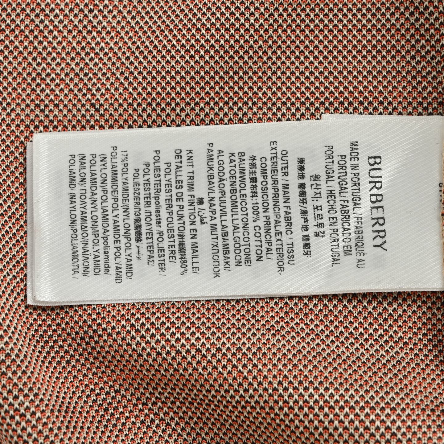 Burberry/巴宝莉 斜纹格纹羊毛混纺拉链针织外套