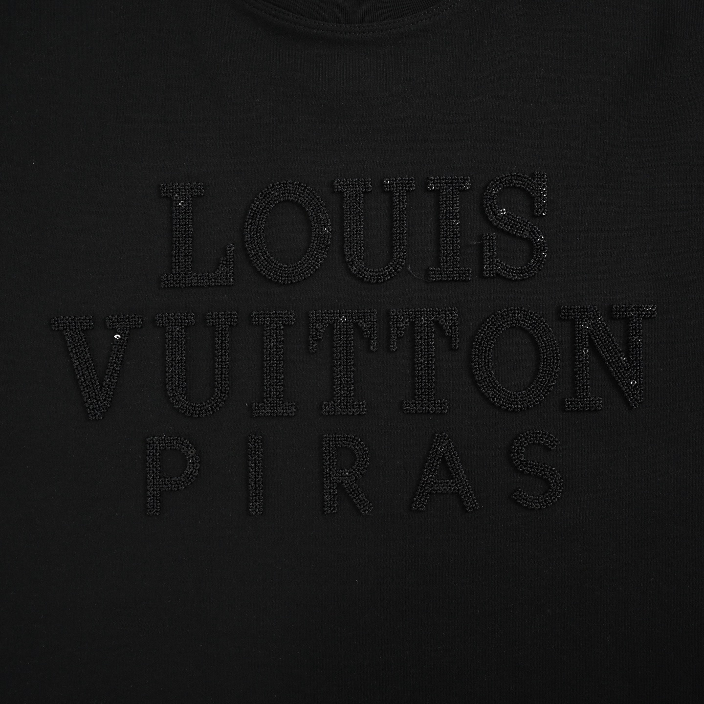 Louis Vuitton/路易威登 暗纹编织立体logo刺绣长袖T恤