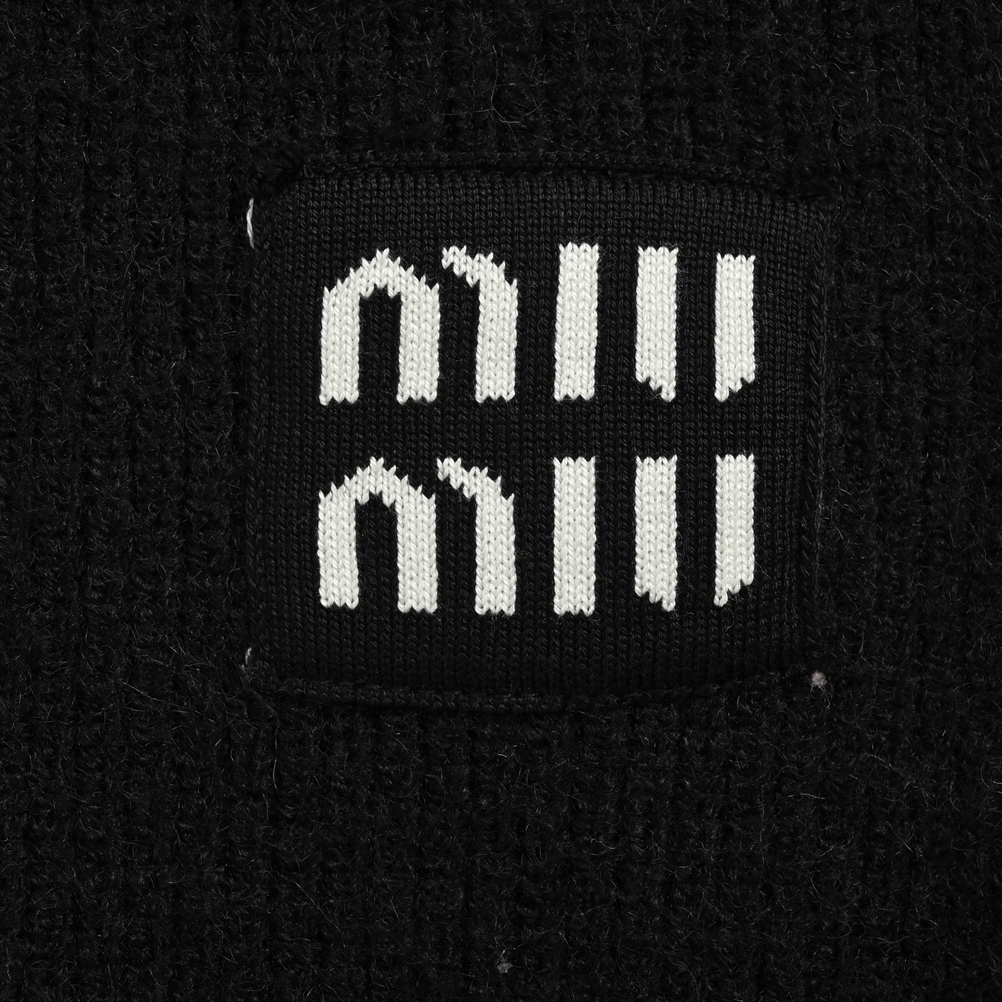 Miu Miu/缪缪 贴布logo刺绣拉链毛衣外套