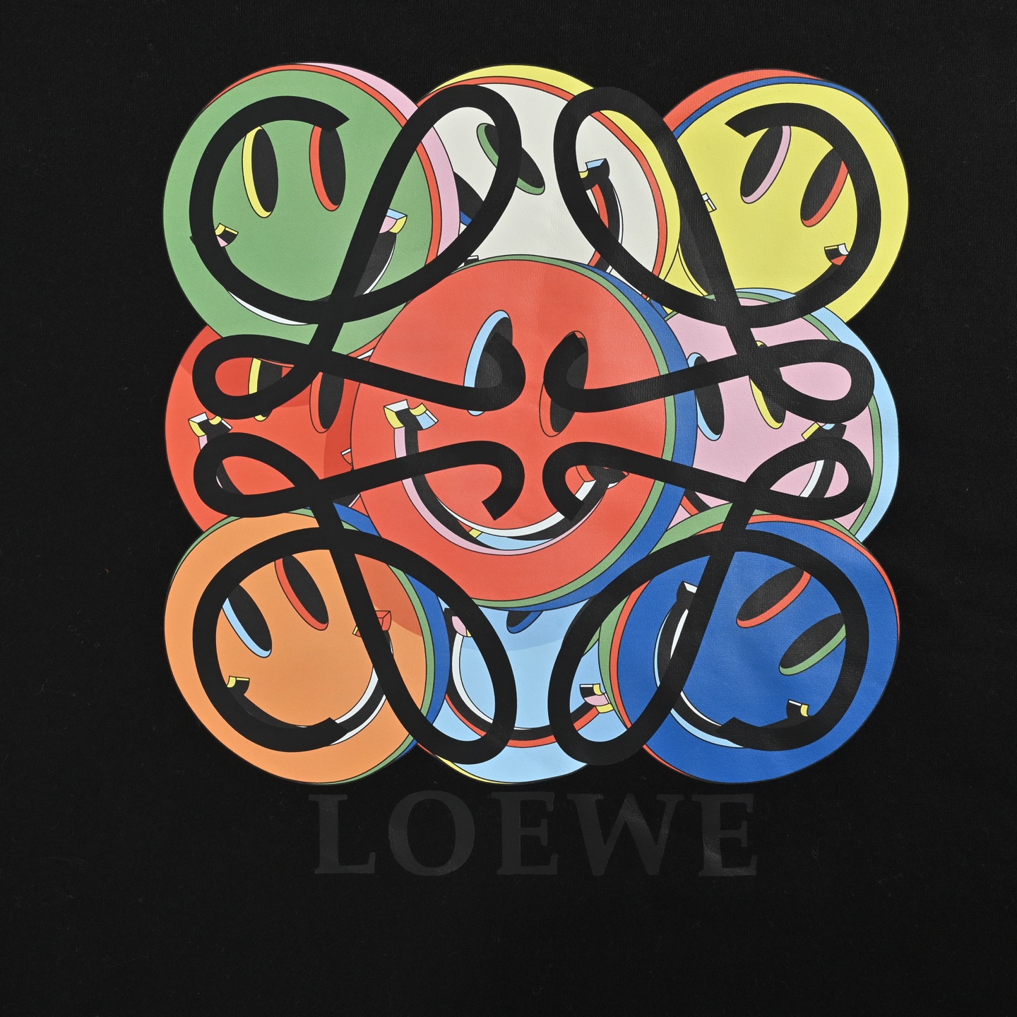 Loewe/罗意威 25Fw 笑脸印花圆领卫衣