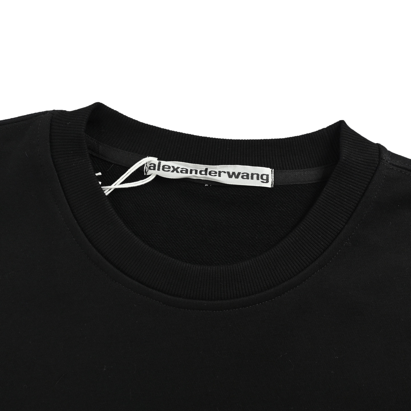 Alexander Wang/亚历山大王 25Fw 毛边字母圆领卫衣-Chinese UA Cheap High Quatity Brand Clothes Bags handbags Sneakers wholesale wholesaler seller from China Factory suppliers Fashion Clothing Shoes best Quality Beautiful Price Alexander Wang/亚历山大王 25Fw 毛边字母圆领卫衣