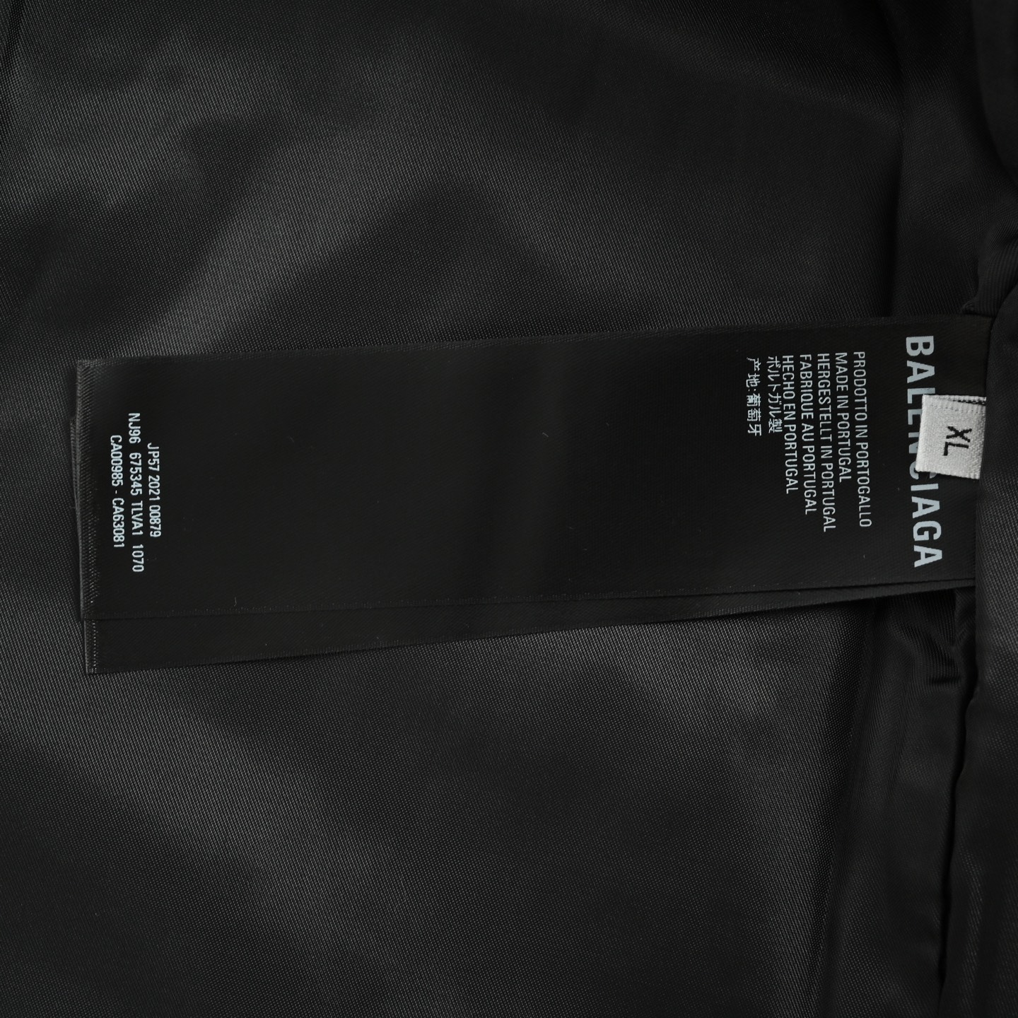 Balenciaga/巴黎世家3Bsporty双拉链黑色夹克冲锋衣外套