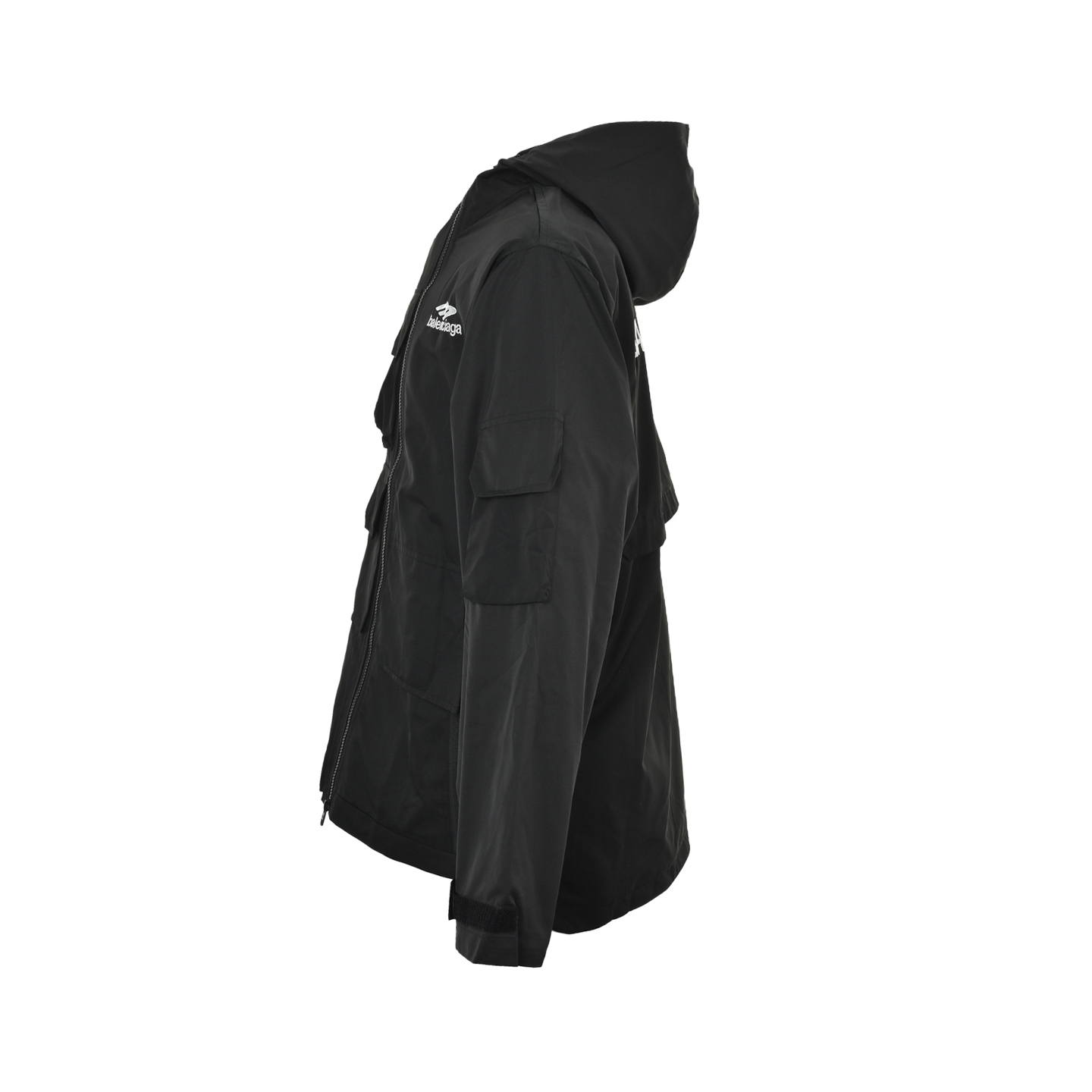 Balenciaga/巴黎世家3Bsporty双拉链黑色夹克冲锋衣外套