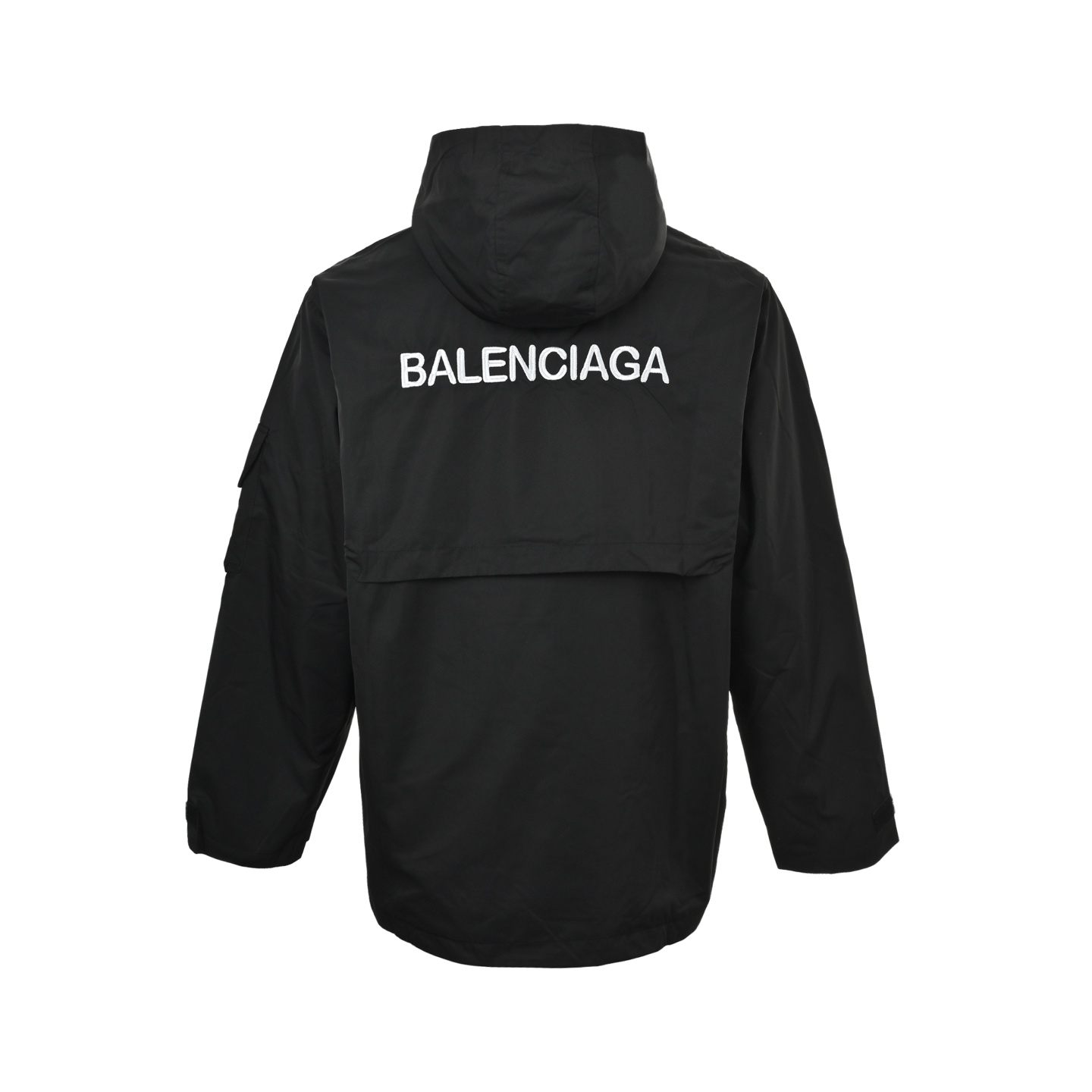 Balenciaga/巴黎世家3Bsporty双拉链黑色夹克冲锋衣外套