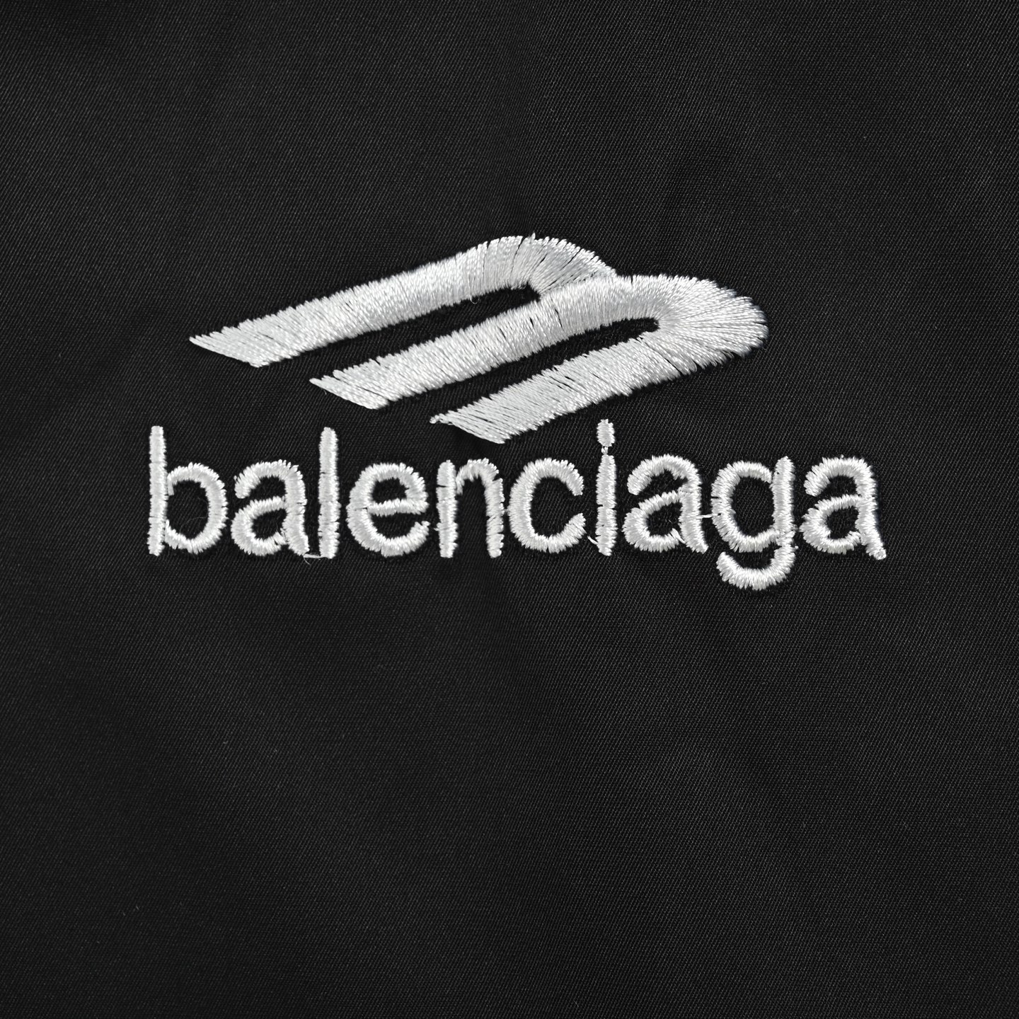 Balenciaga/巴黎世家3Bsporty双拉链黑色夹克冲锋衣外套