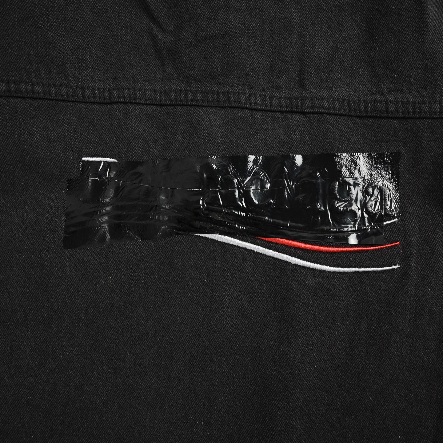 Balenciaga/巴黎世家 可乐刺绣压胶字母牛仔外套
