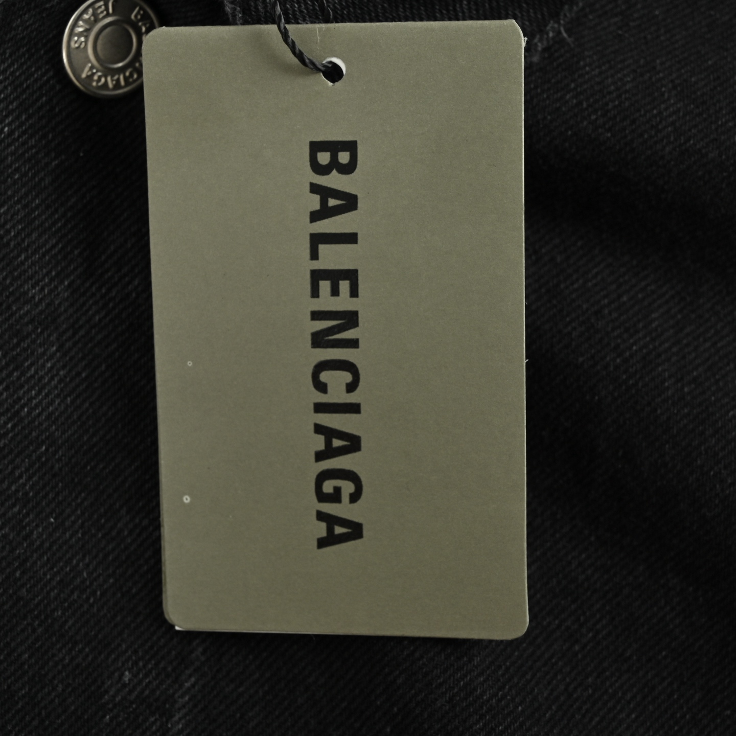 Balenciaga/巴黎世家 后背多标满印logo印花牛仔外套