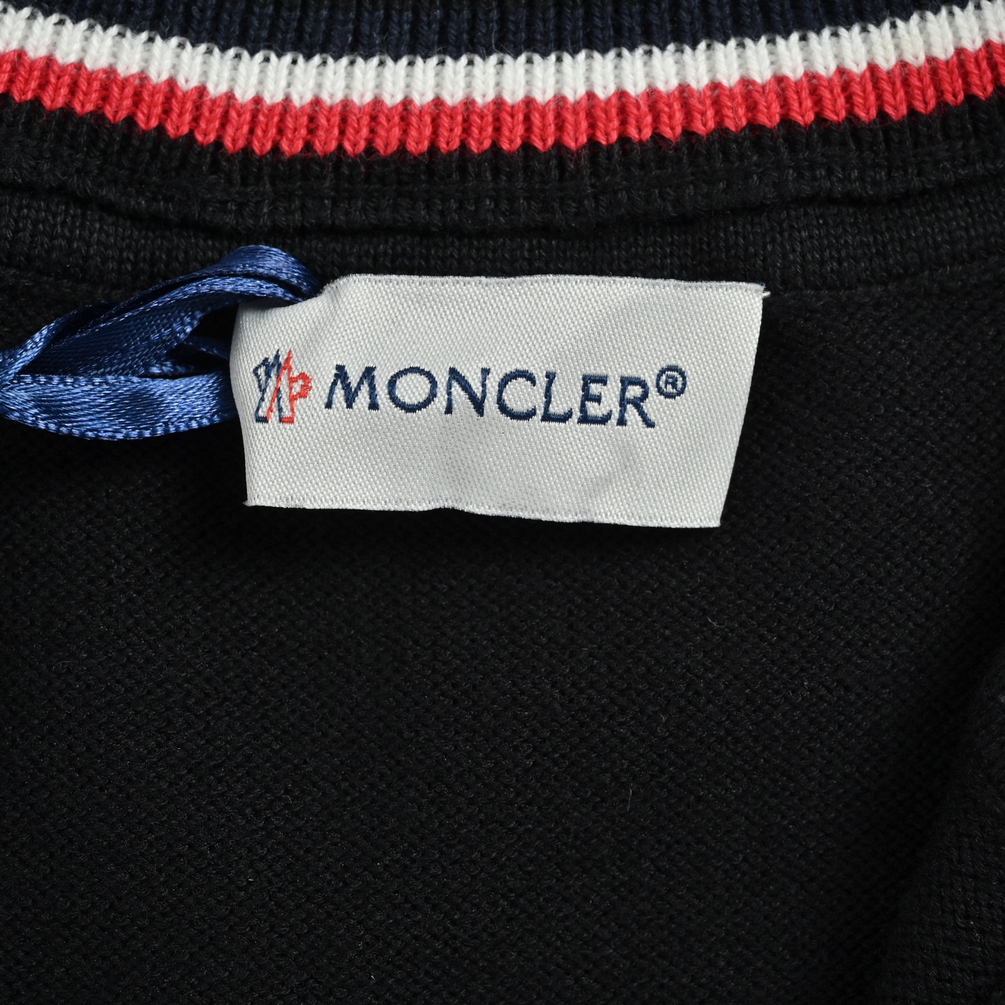 Moncler/蒙口 小标logo半拉链毛衣 黑色 藏蓝 灰