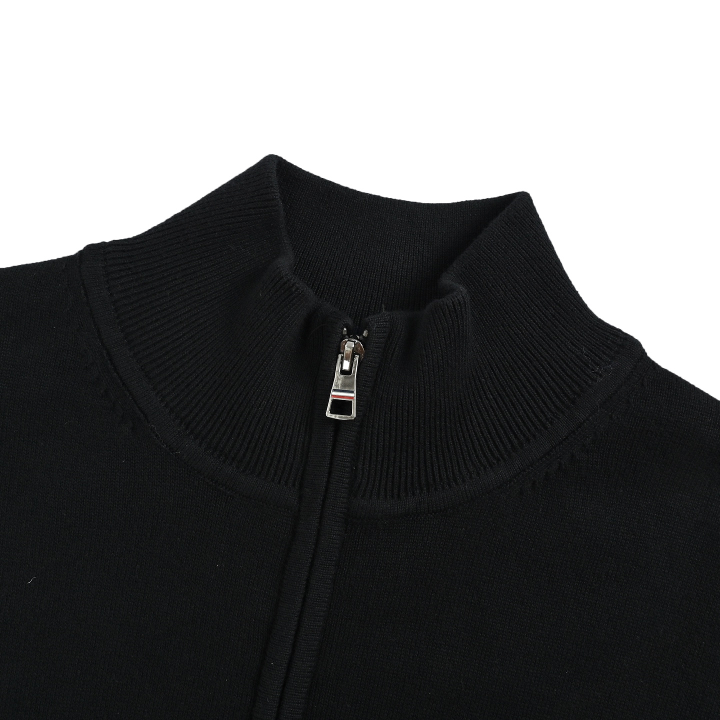 Moncler/蒙口 小标logo半拉链毛衣 黑色 藏蓝 灰
