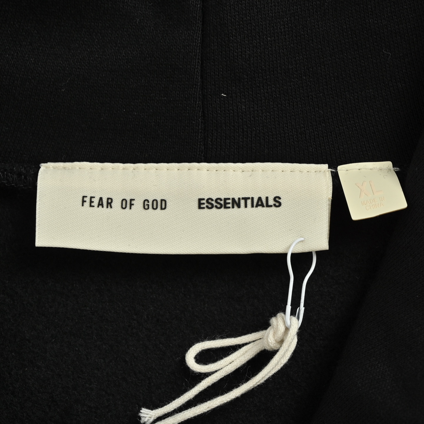 Fear of god Fog Essentials 拉丝压花字母连帽卫衣