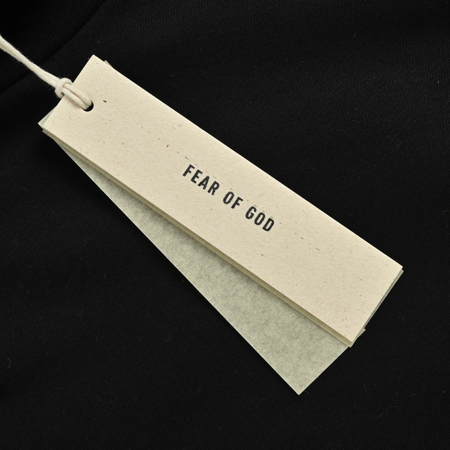 Fear of god Fog Essentials 拉丝压花字母连帽卫衣