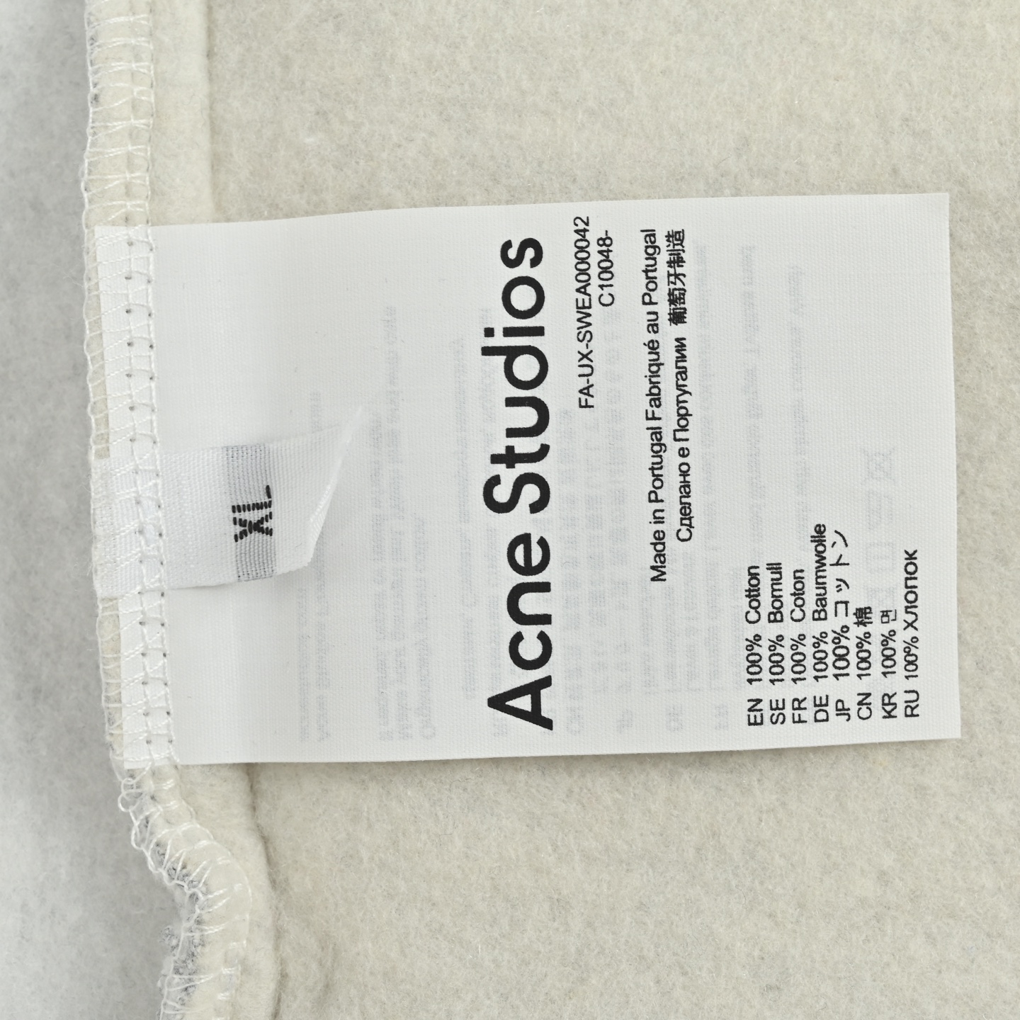 Acne Studios 25Fw 后背立体刺绣LOGO 拉链夹克外套