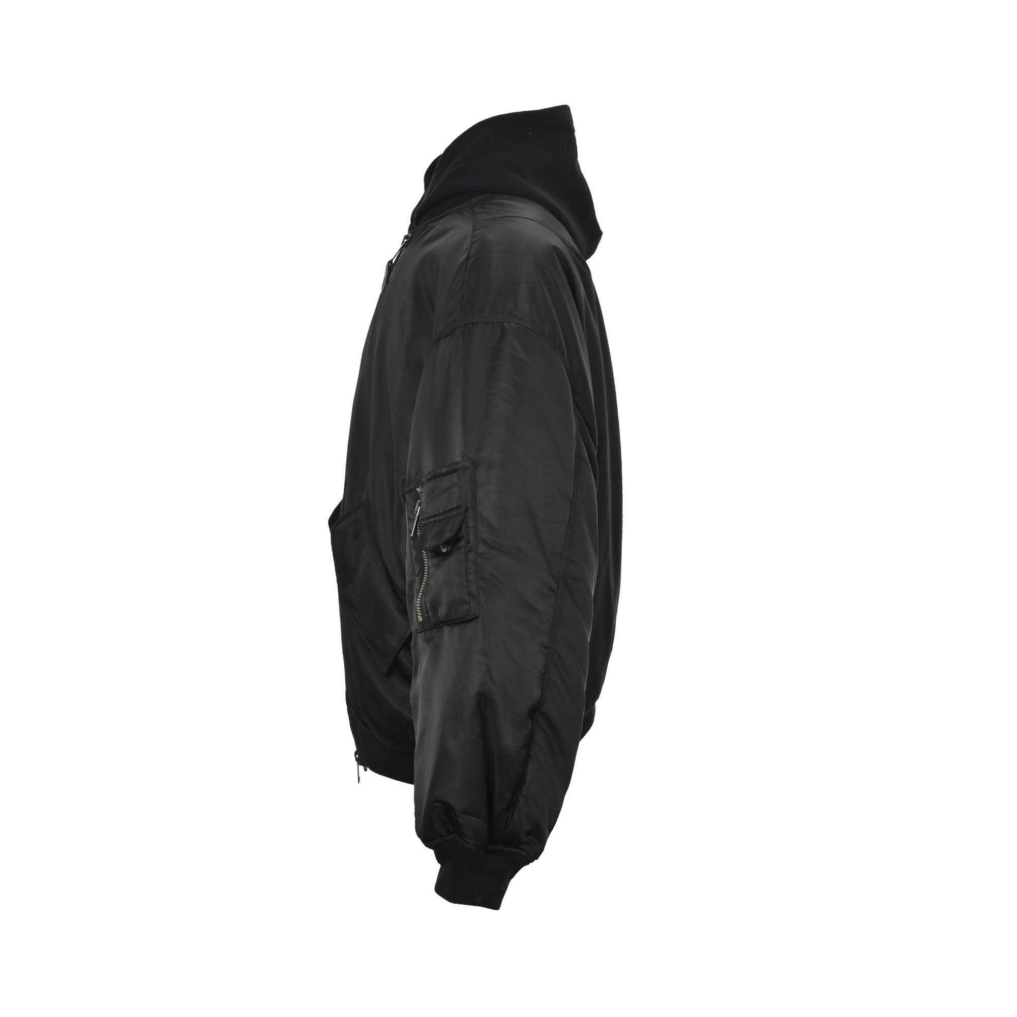Balenciaga/巴黎世家bomber双层连帽棉服