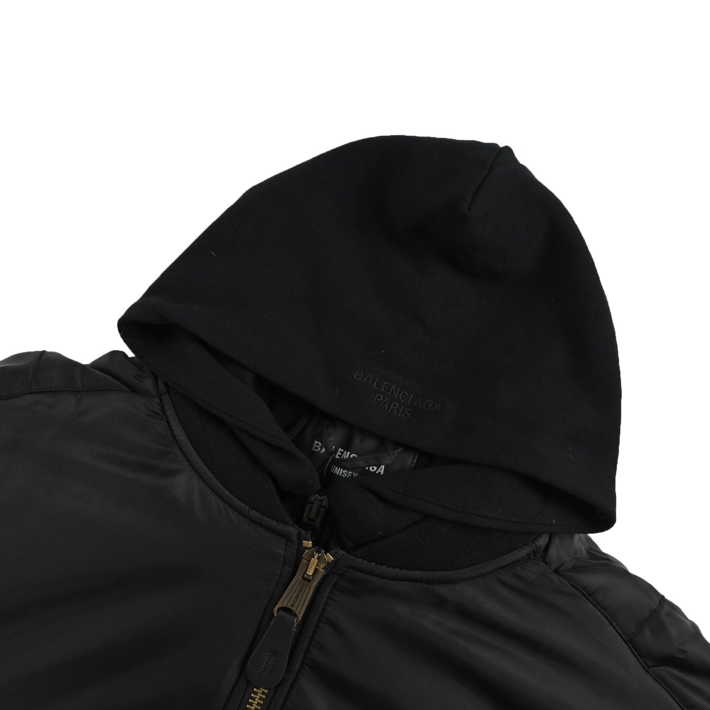 Balenciaga/巴黎世家bomber双层连帽棉服