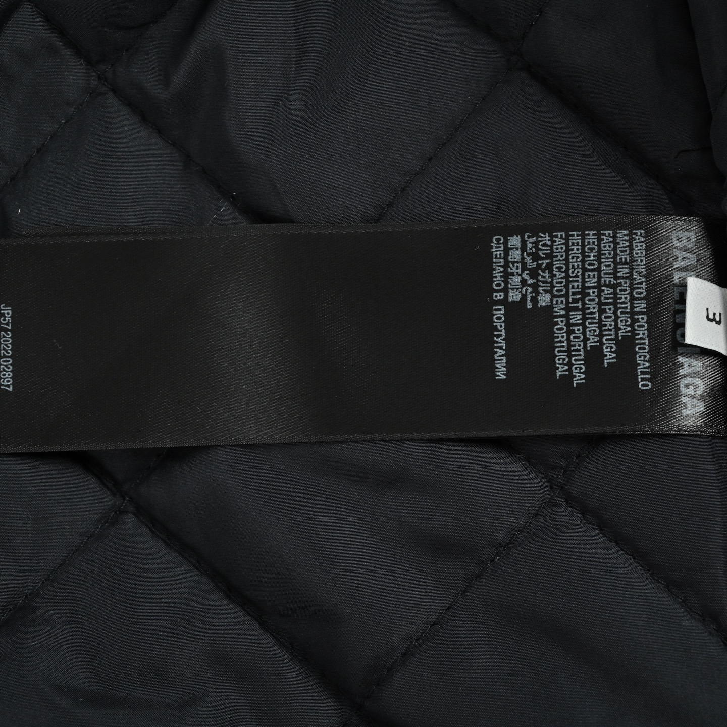 Balenciaga/巴黎世家 Cocoon Kick双环夹棉拉链夹克外套