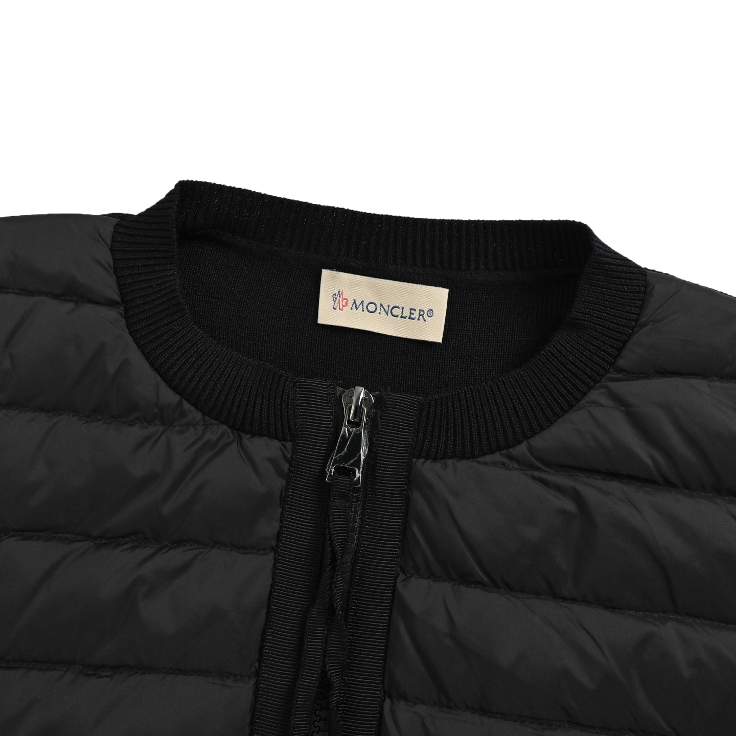 Moncler/蒙口 四口袋针织拼接羽绒外套